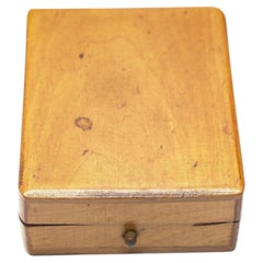 Caja antigua de madera de H.A.B. Bouchette para monedas o colgantes, Ámsterdam
