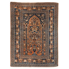 Antique Hadji Jalili Rug - Late 19th Century Garden Design Rug