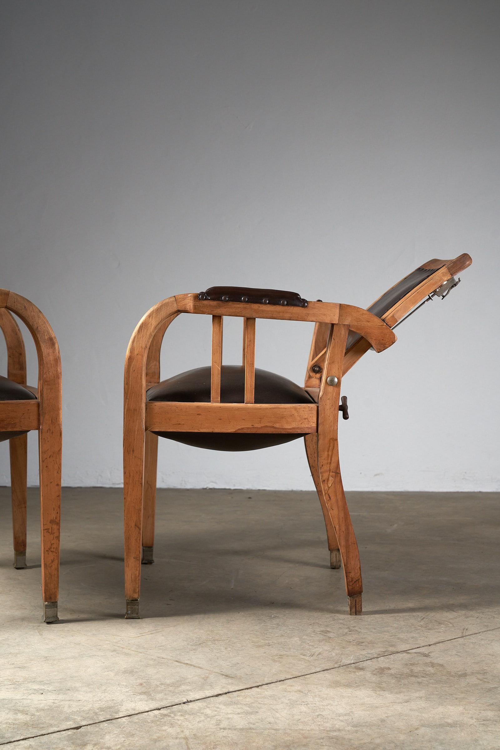 20th Century Antique Hair Dresser Chair Originated from Berlin For Sale
