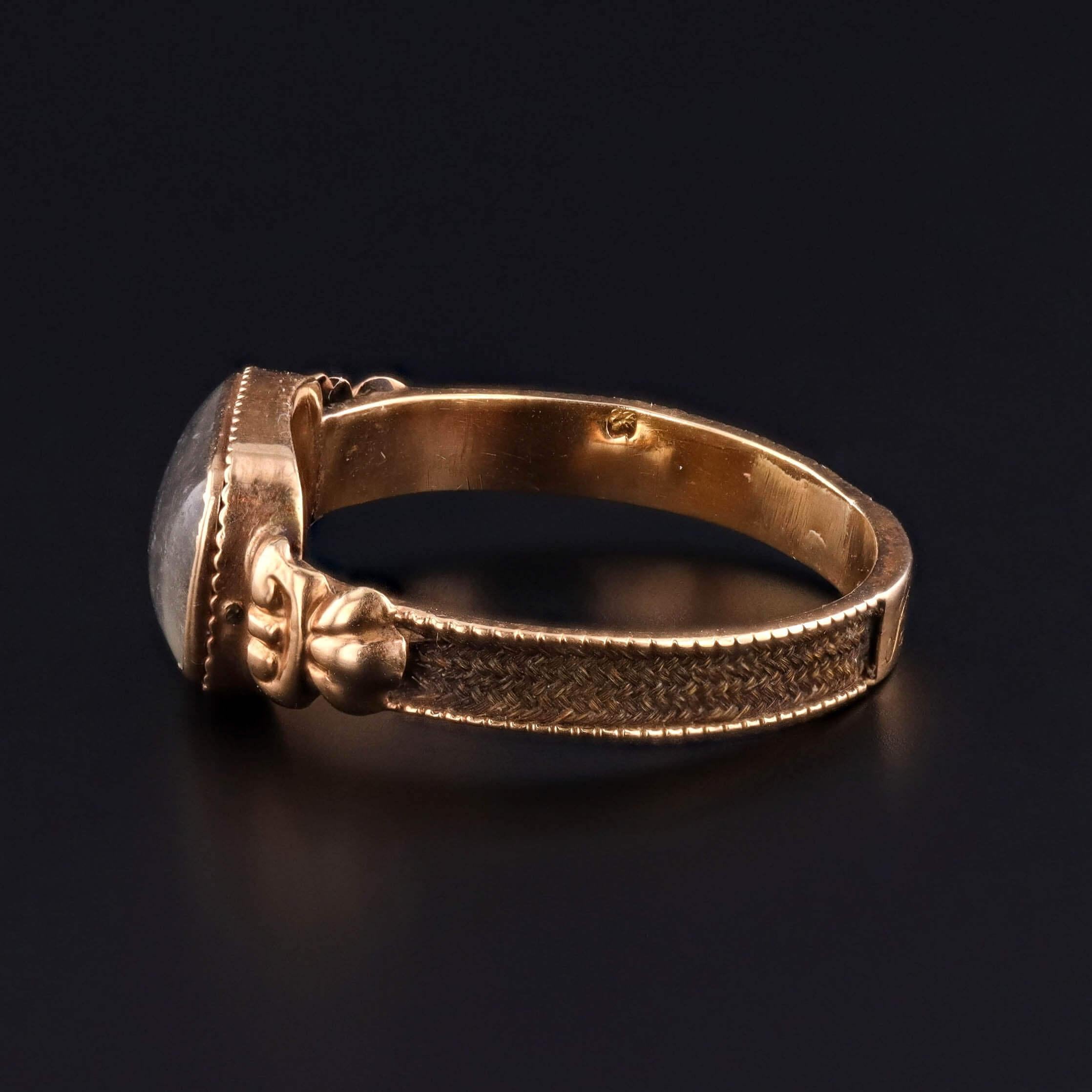 Vittoriano Anello antico a forma di viola del pensiero in oro 18 ct. in vendita