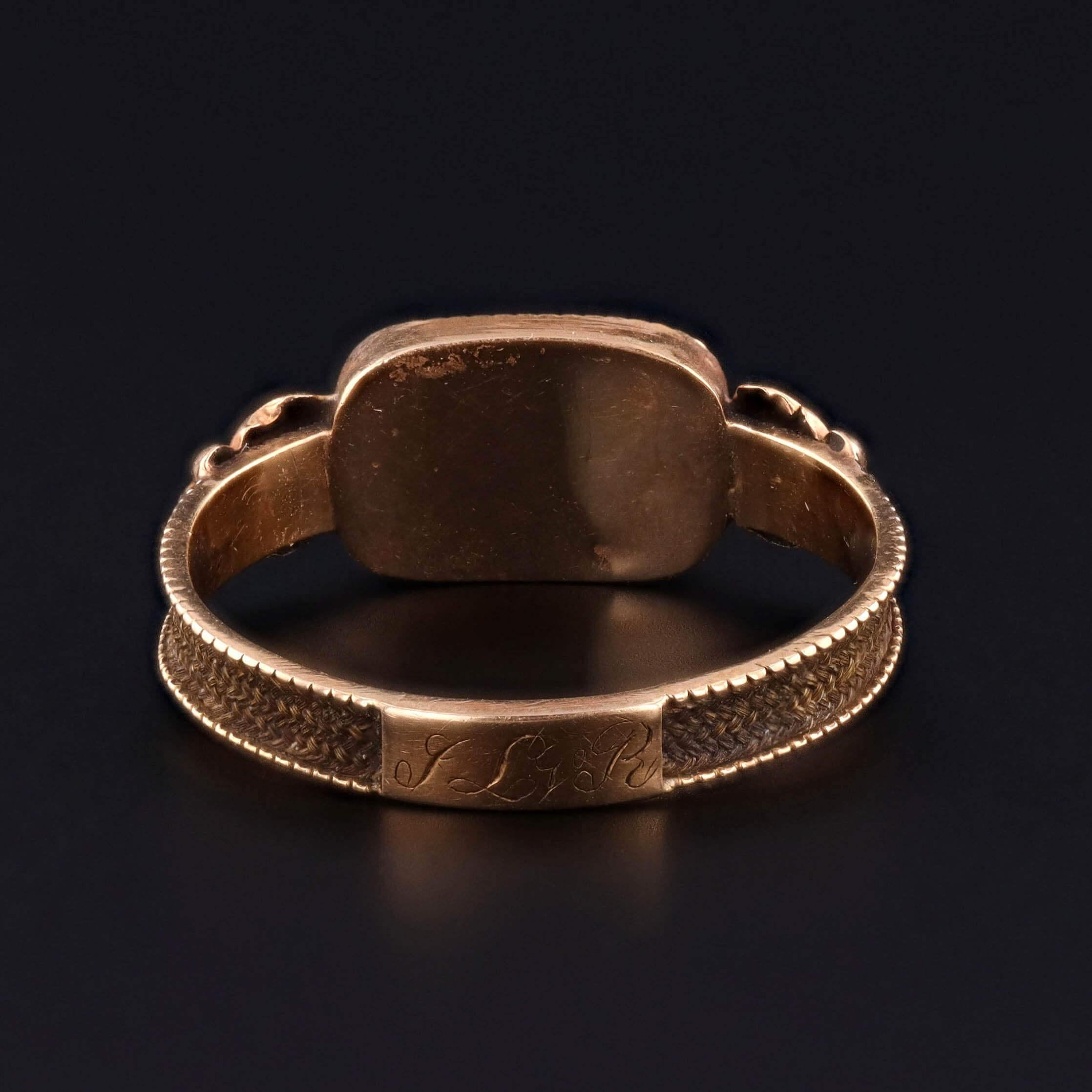 Donna Anello antico a forma di viola del pensiero in oro 18 ct. in vendita