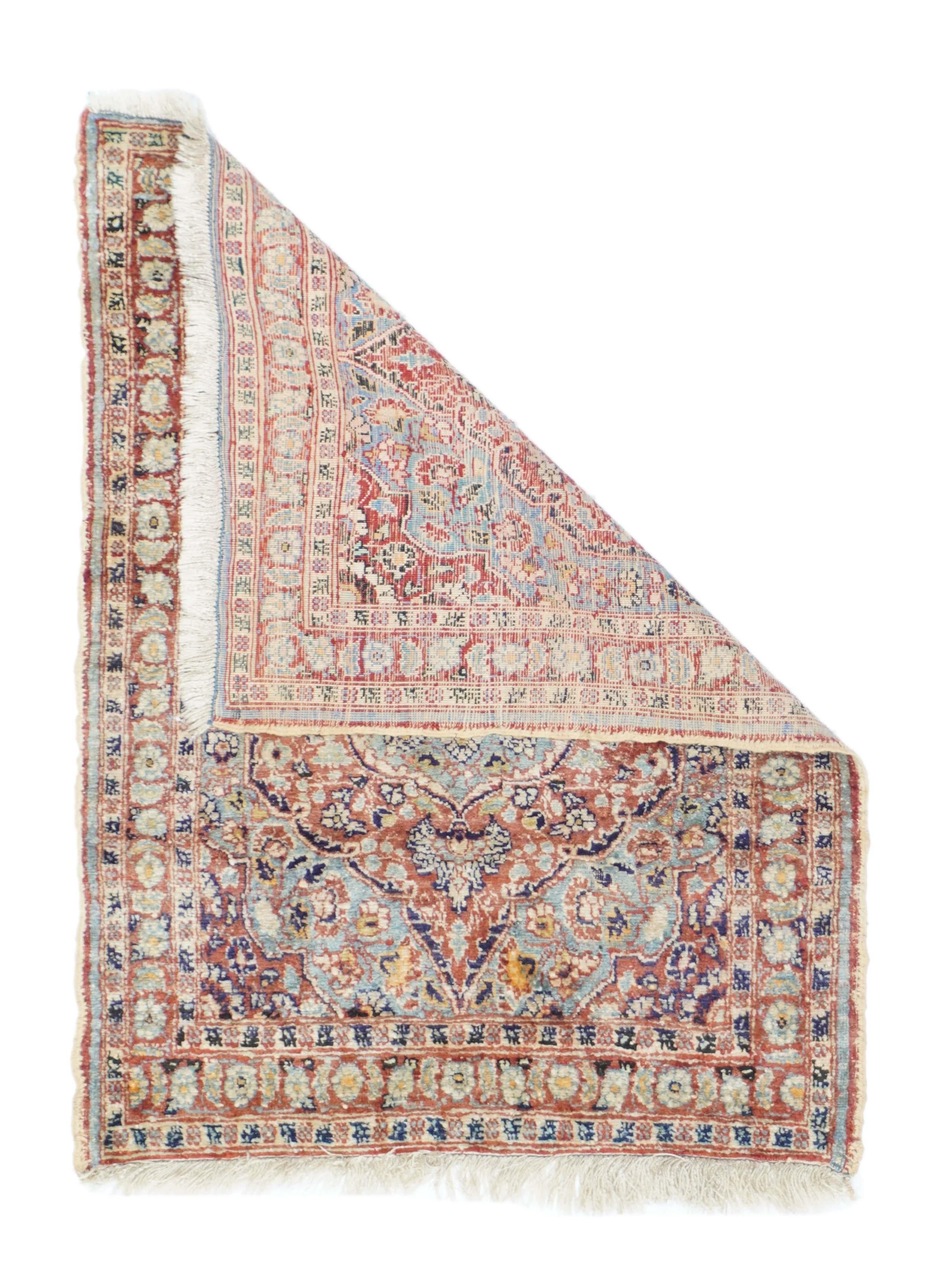Antique Haji Jalili Rug. This antique ruglet is filled with design on its 