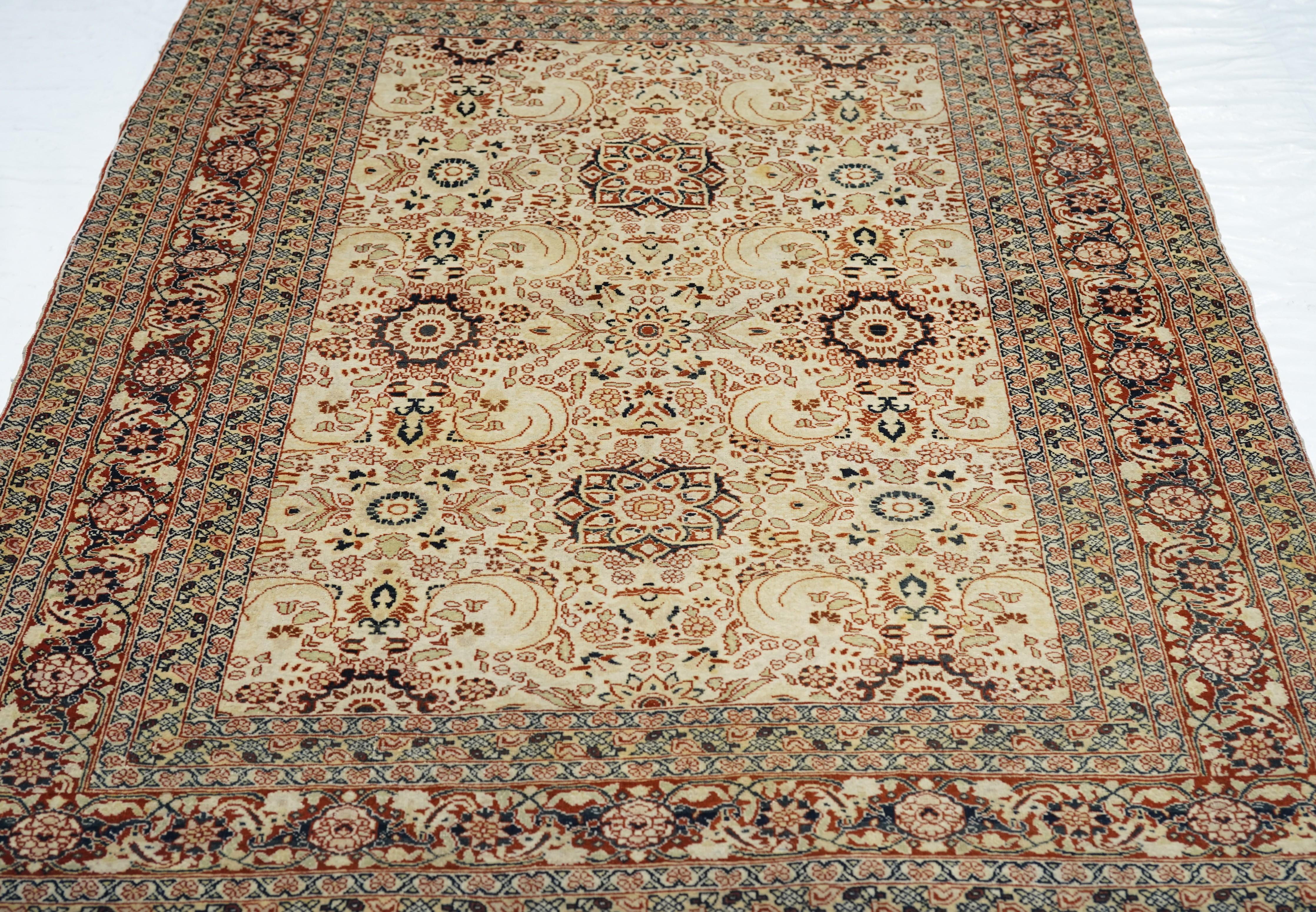 Late 19th Century Antique Haji Jalili Rug For Sale