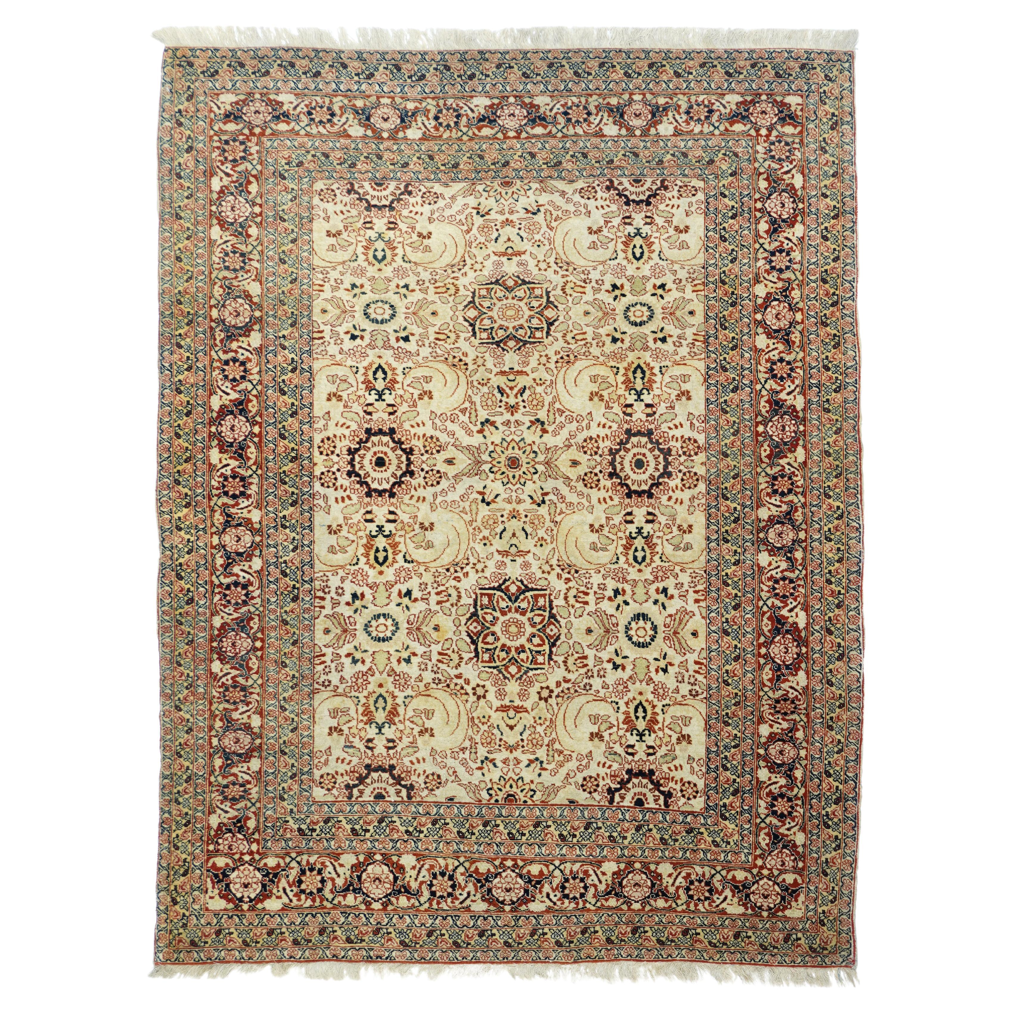 Tapis Haji Jalili ancien 4'3'' x 5'3''