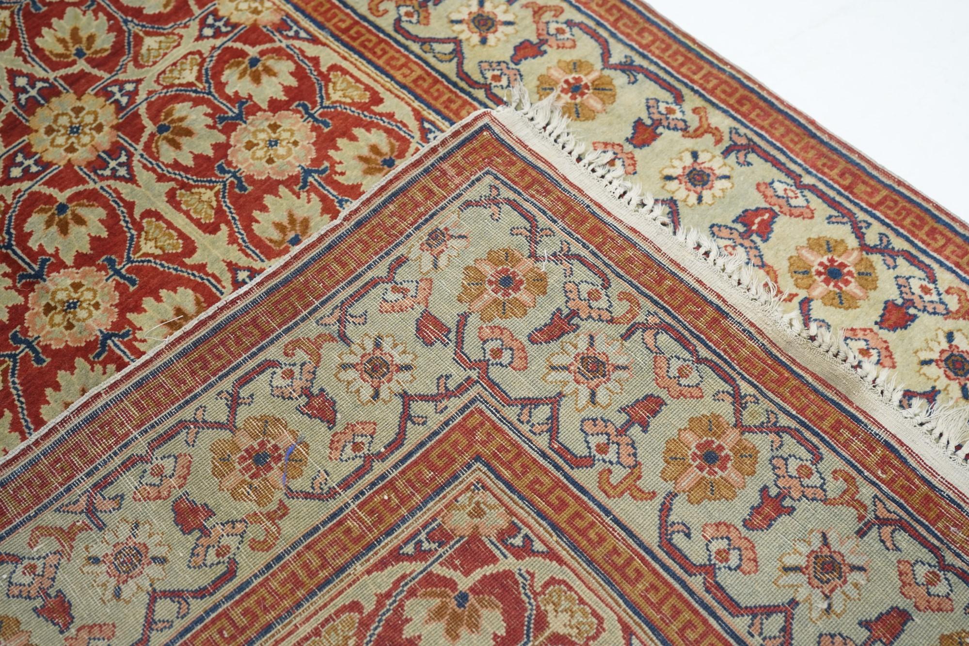 Tapis antique Haji Jalili Tabriz - 3'7'' x 5'3'' en vente 4