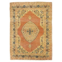 Tappeto antico Haji Jalili Tabriz 4'1'' x 5'9''