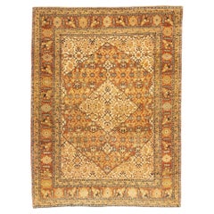 Antique Haji Jalili Tabriz Rug 4'2'' x 5'6''