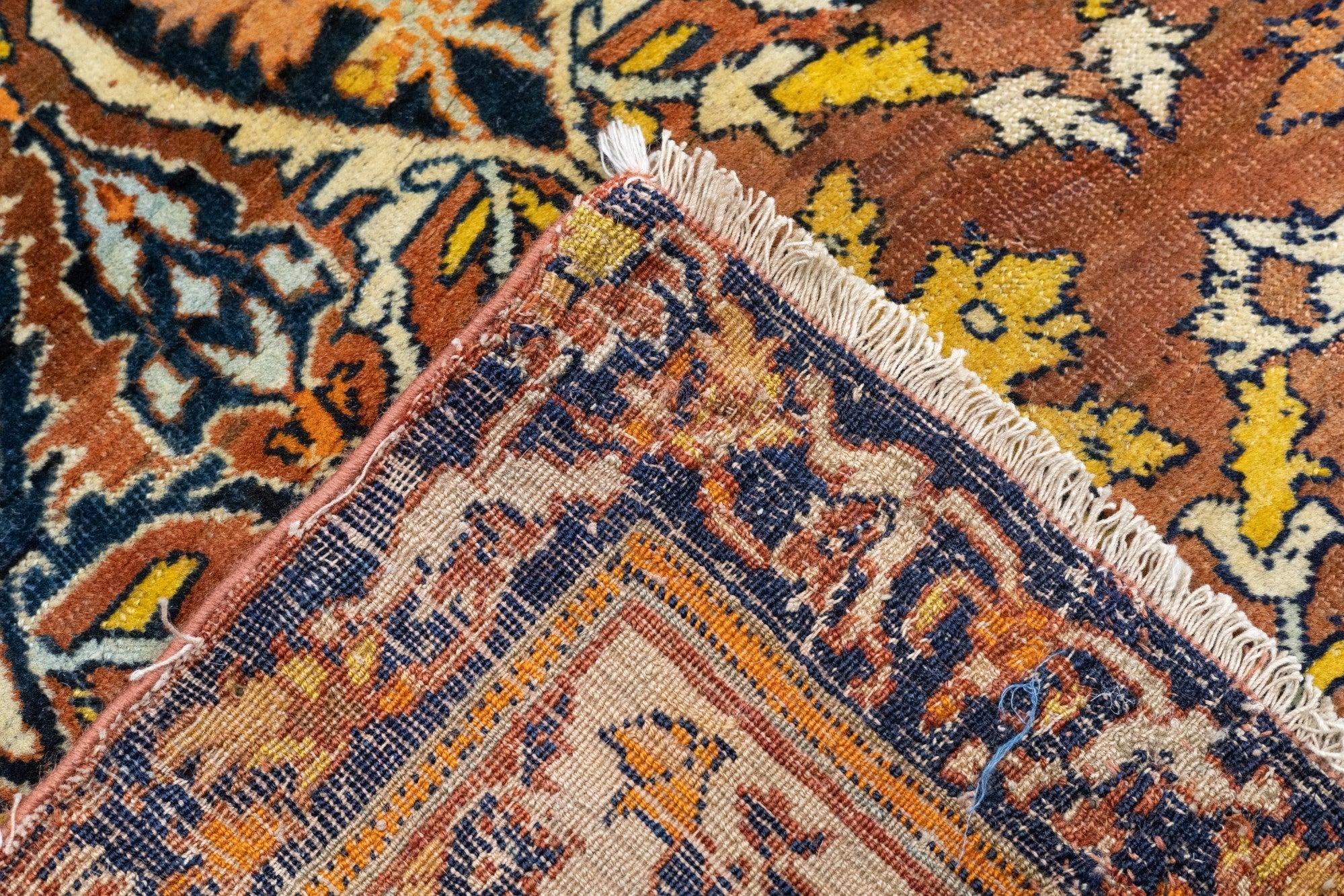 Antiker Haji Jalili Täbris-Teppich 4'6'' x 5'6'' im Angebot 3