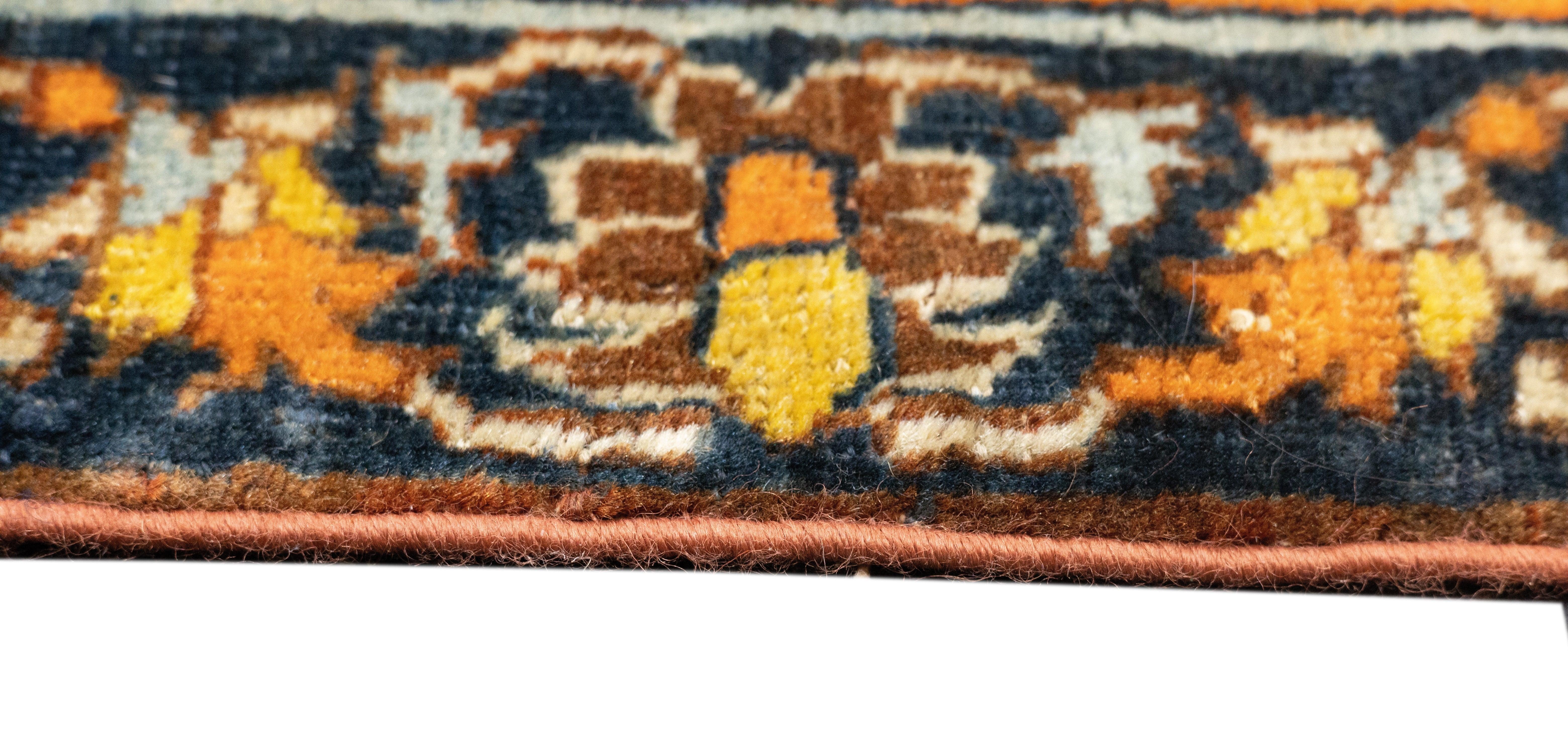 Antiker Haji Jalili Täbris-Teppich 4'6'' x 5'6'' (Wolle) im Angebot