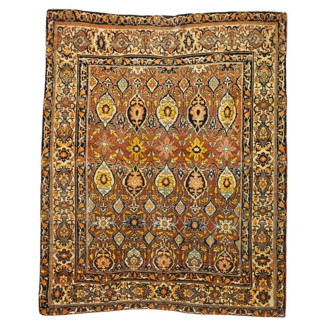 Antique Haji Jalili Tabriz Rug 4'6'' x 5'6''
