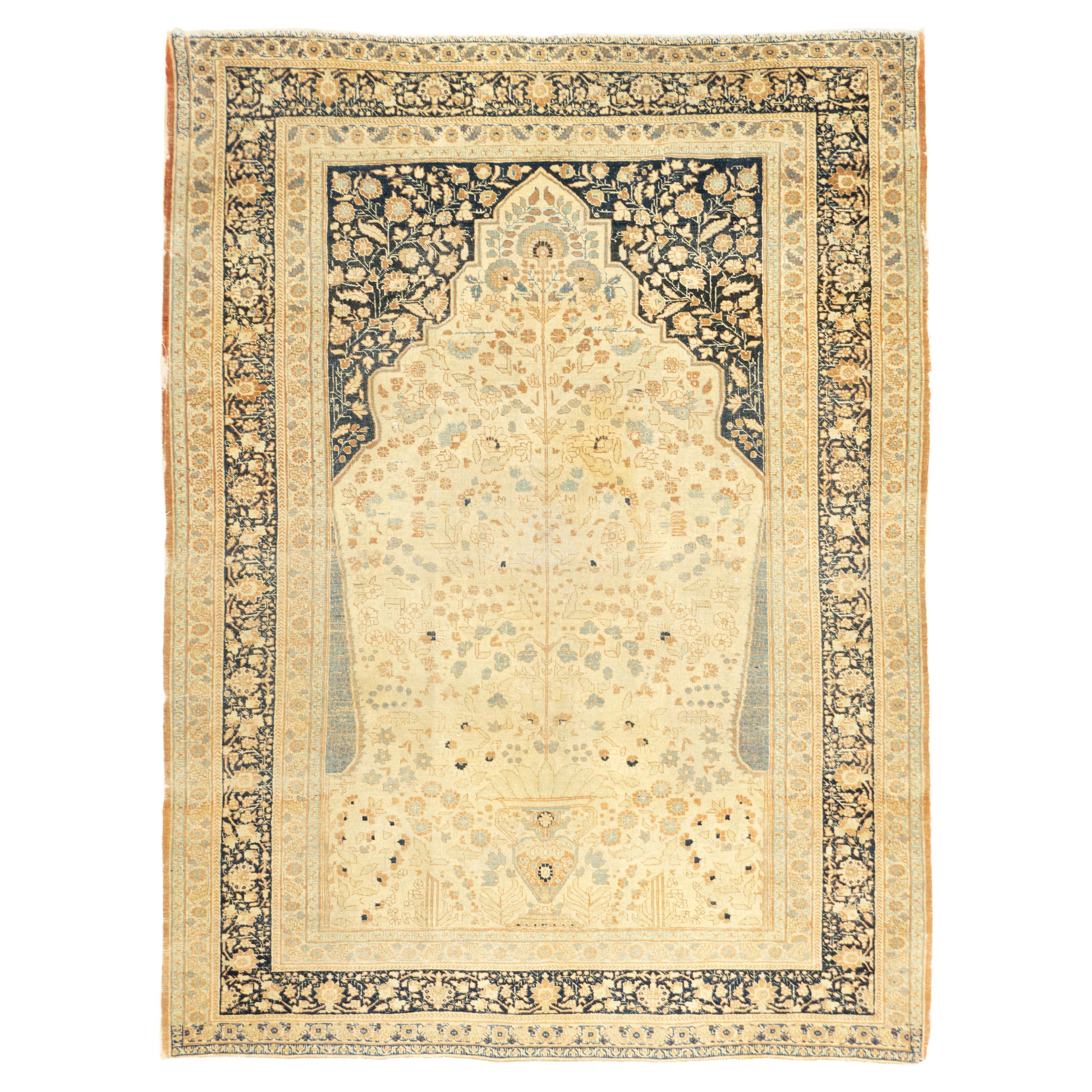 Antique Haji Jalili Tabriz Rug 4'6'' x 6'4''