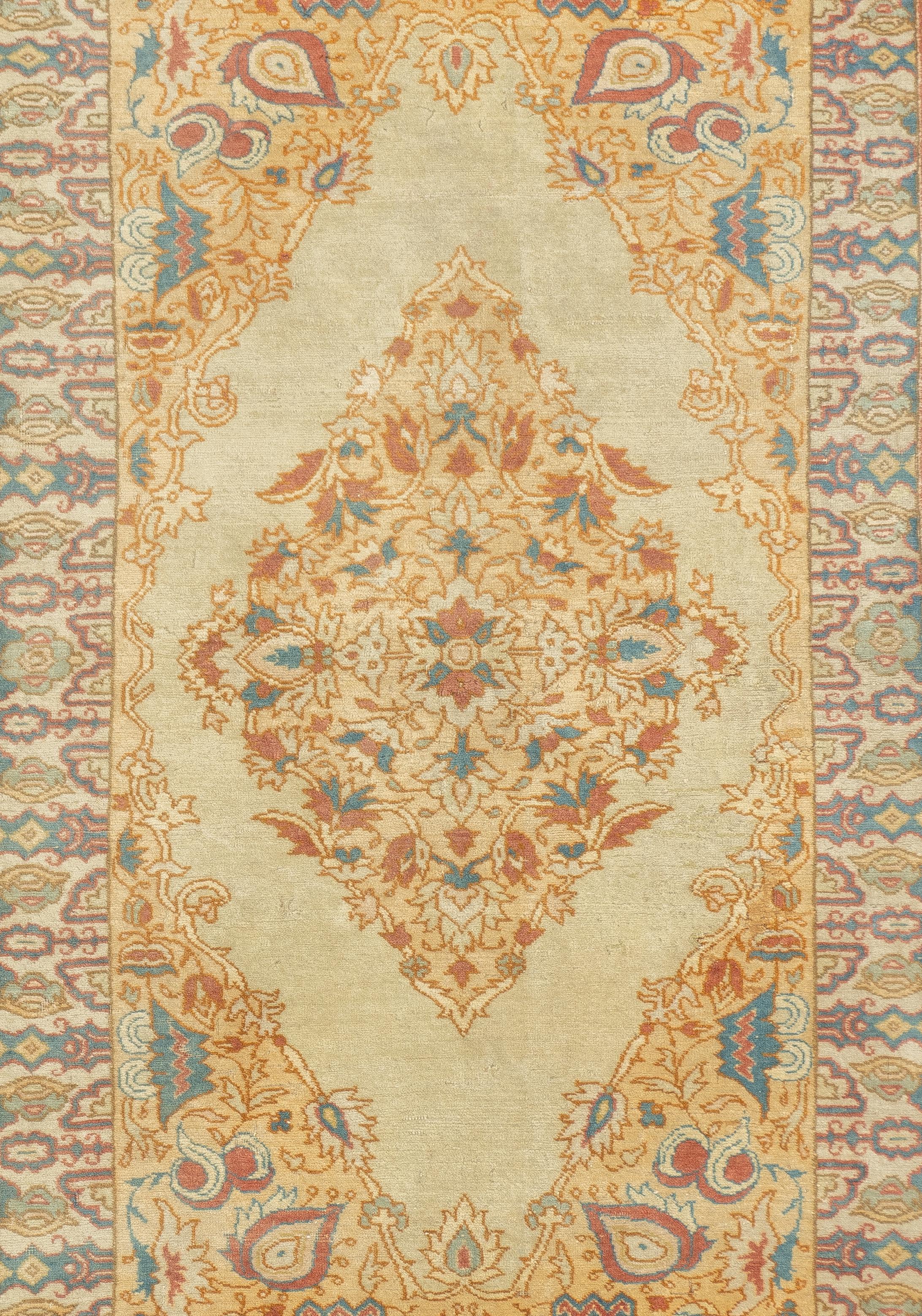 Persiano Tappeto antico Haji Jalili Tabriz 4'7'' x 6'5'' in vendita
