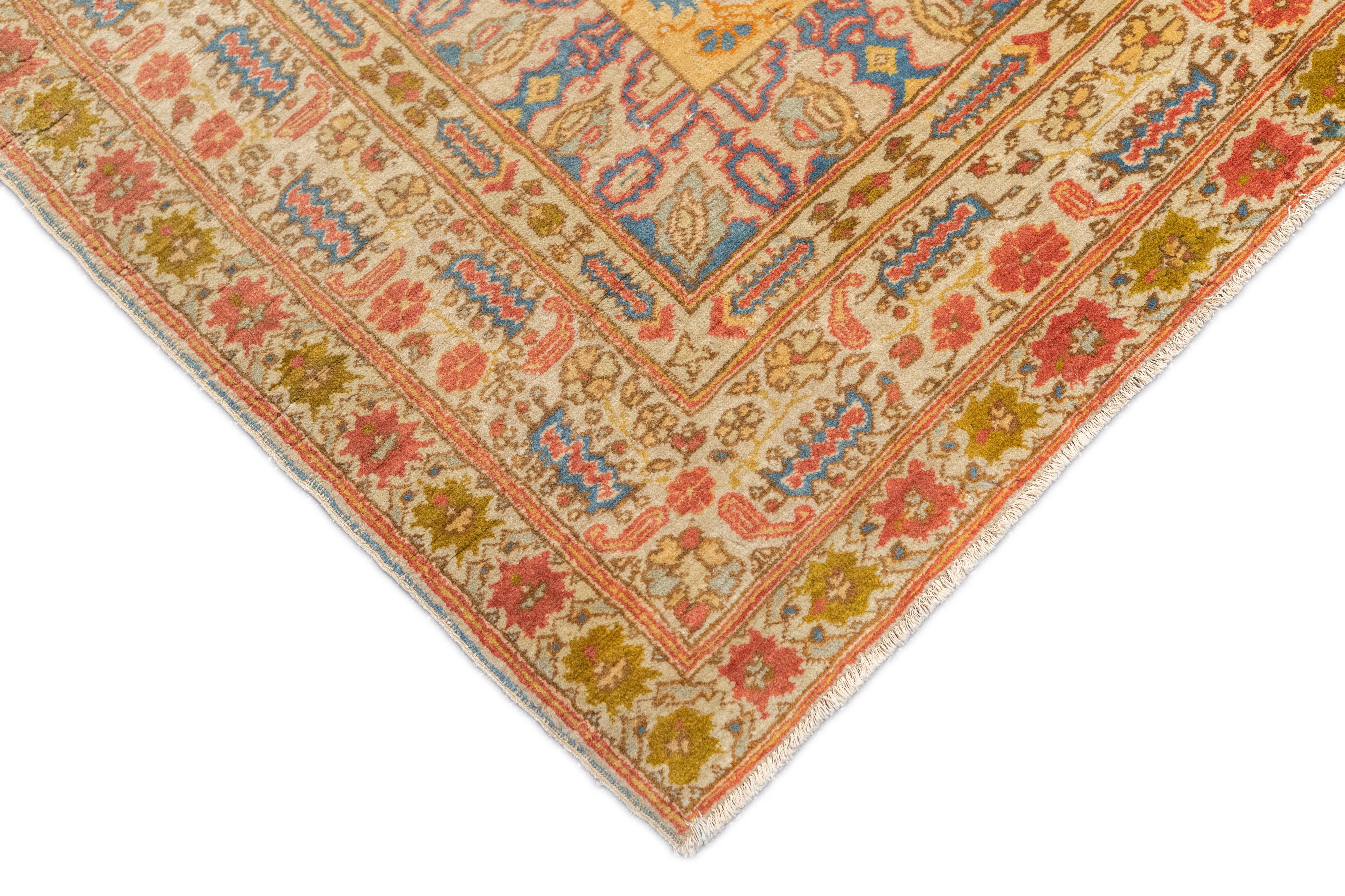 Tappeto antico Haji Jalili Tabriz 4'7'' x 6'5'' In condizioni buone in vendita a New York, NY