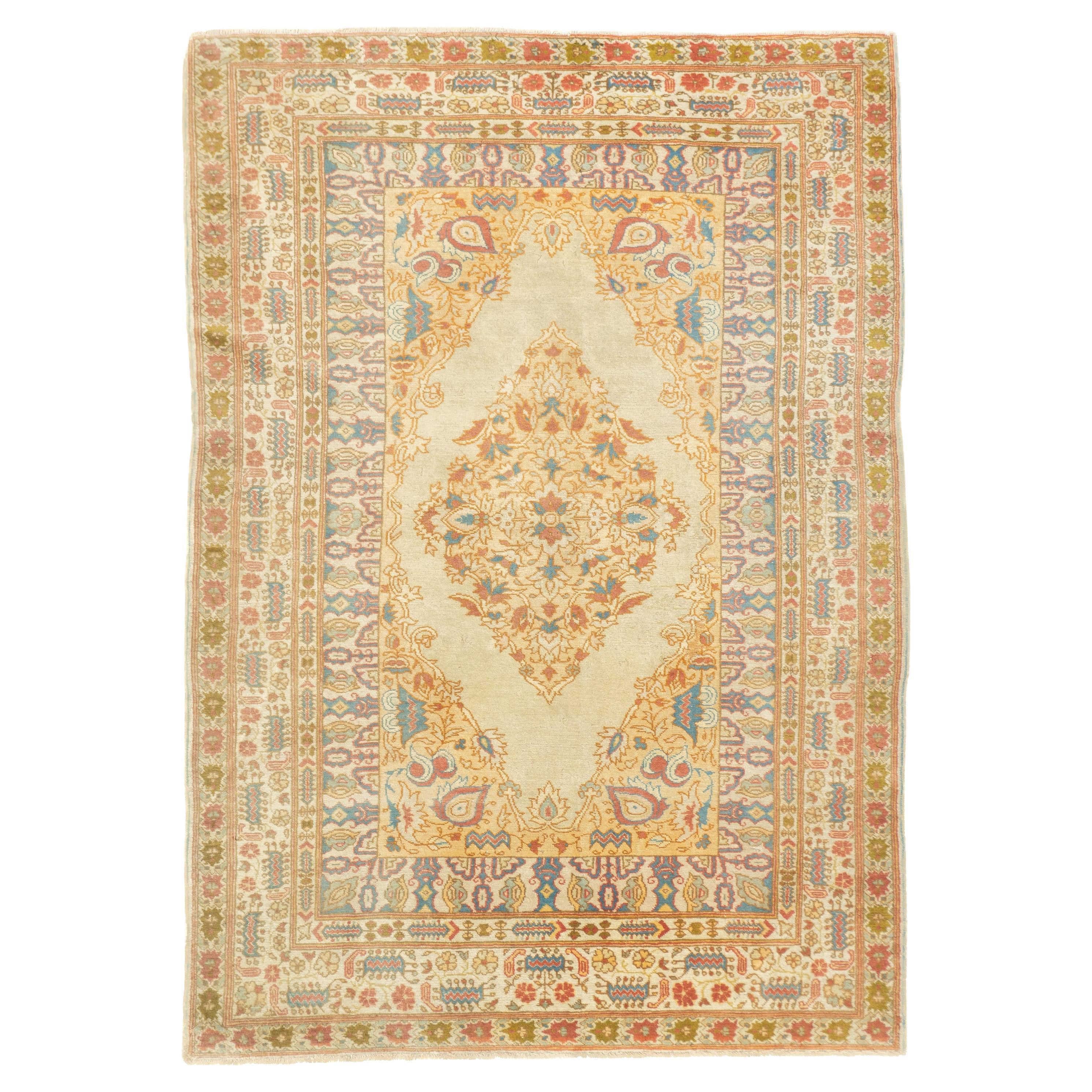 Tappeto antico Haji Jalili Tabriz 4'7'' x 6'5''