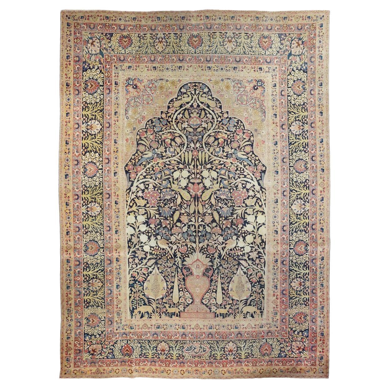 Tappeto antico Haji Jalili Tabriz 8'0'' x 11'0''