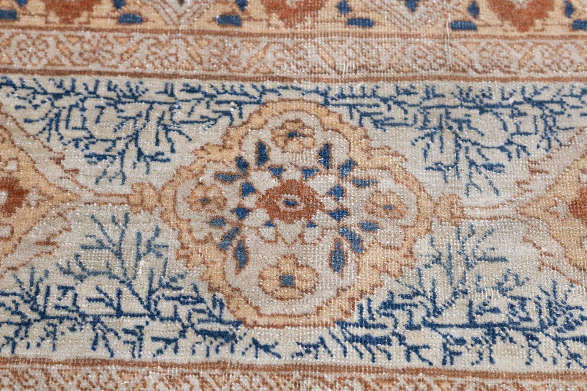 Annodato a mano Tappeto antico Haji Jalili Tabriz 8'9'' x 12'1'' in vendita