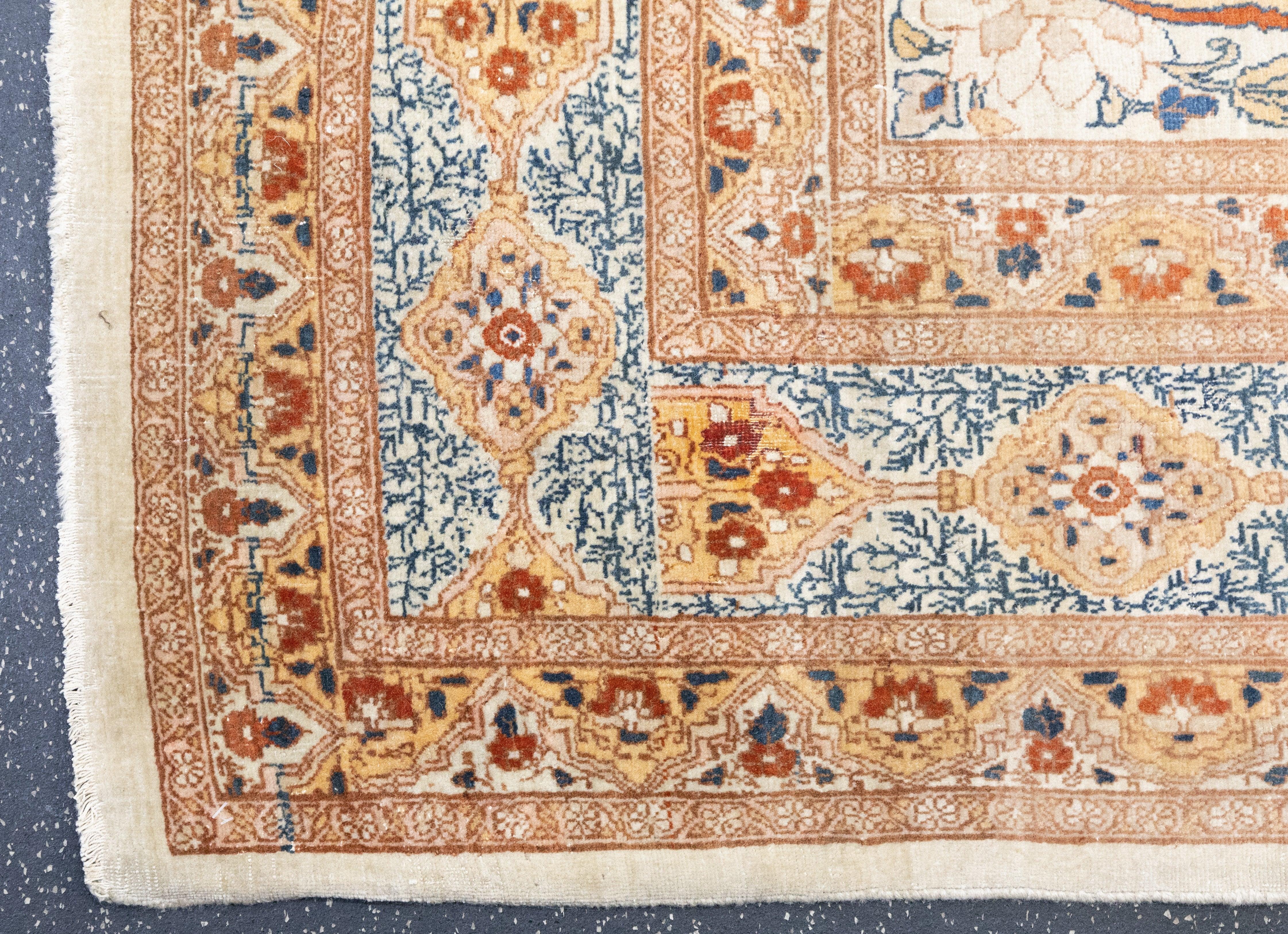 Lana Tappeto antico Haji Jalili Tabriz 8'9'' x 12'1'' in vendita