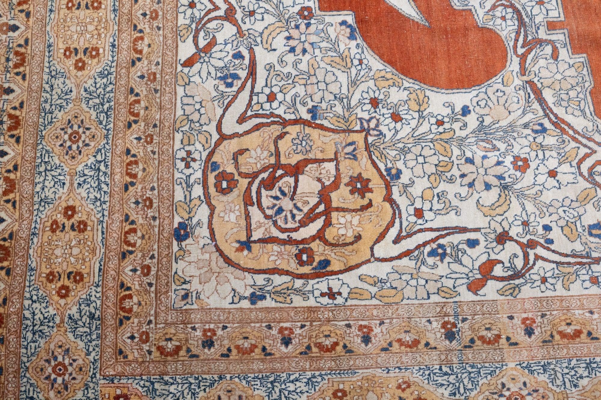 Tappeto antico Haji Jalili Tabriz 8'9'' x 12'1'' in vendita 1