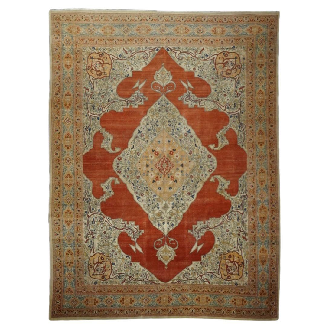 Tappeto antico Haji Jalili Tabriz 8'9'' x 12'1''