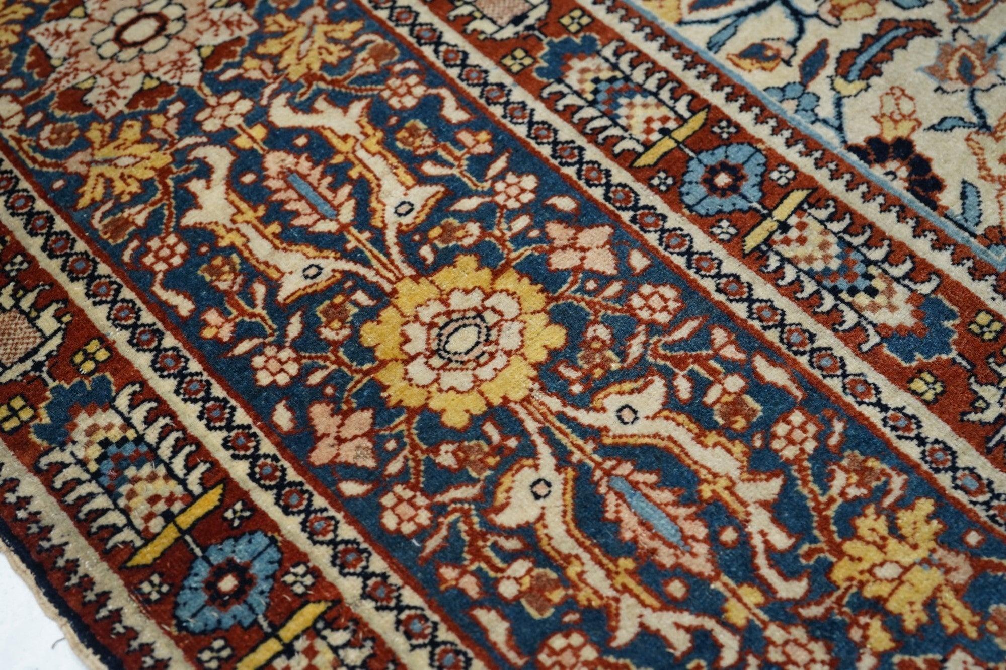 Tappeto antico Haji Jalili Tabriz 9'1'' x 12'10'' In condizioni buone in vendita a New York, NY