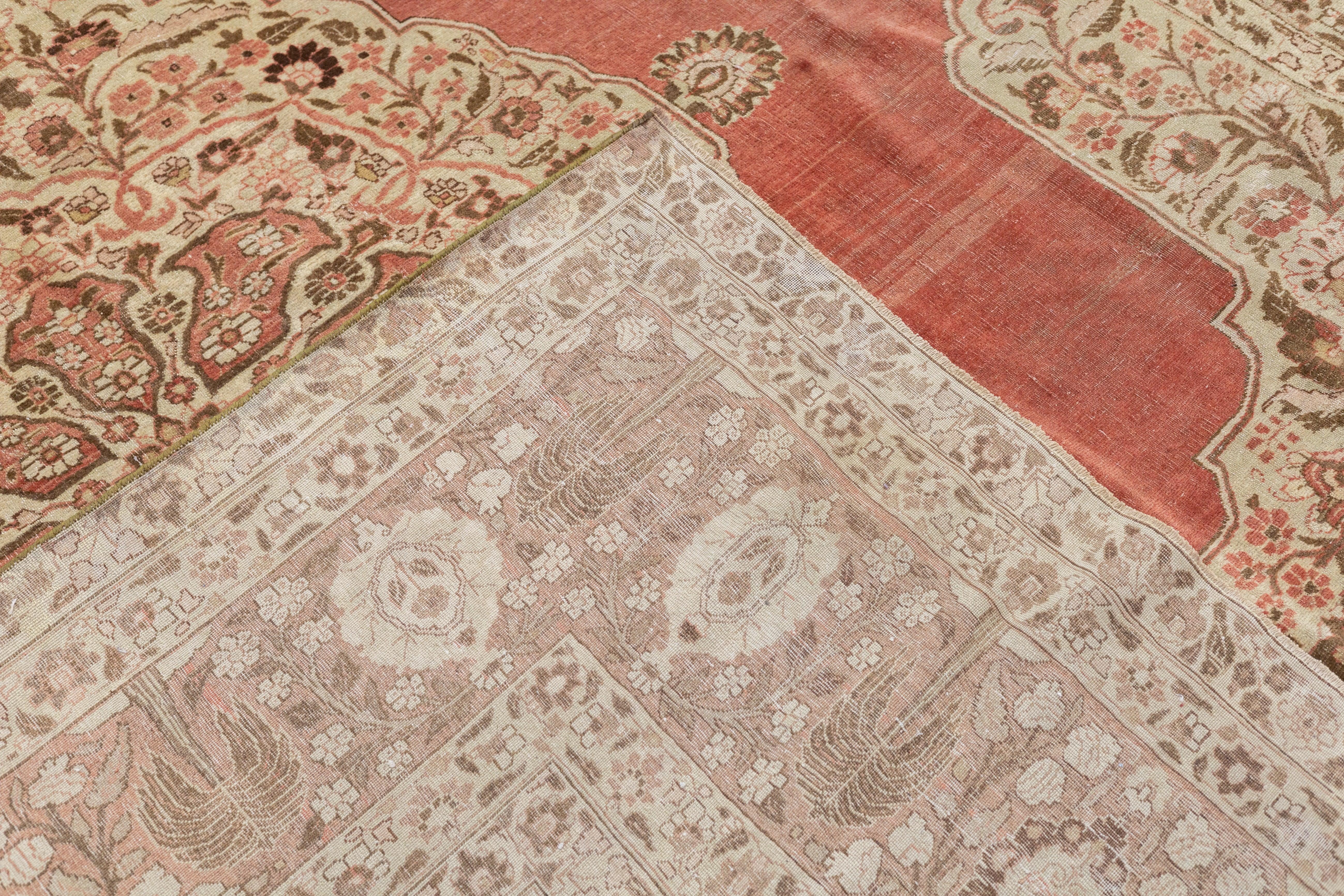 Tappeto antico Haji Jalili Tabriz 9'4'' x 12'5'' in vendita 3