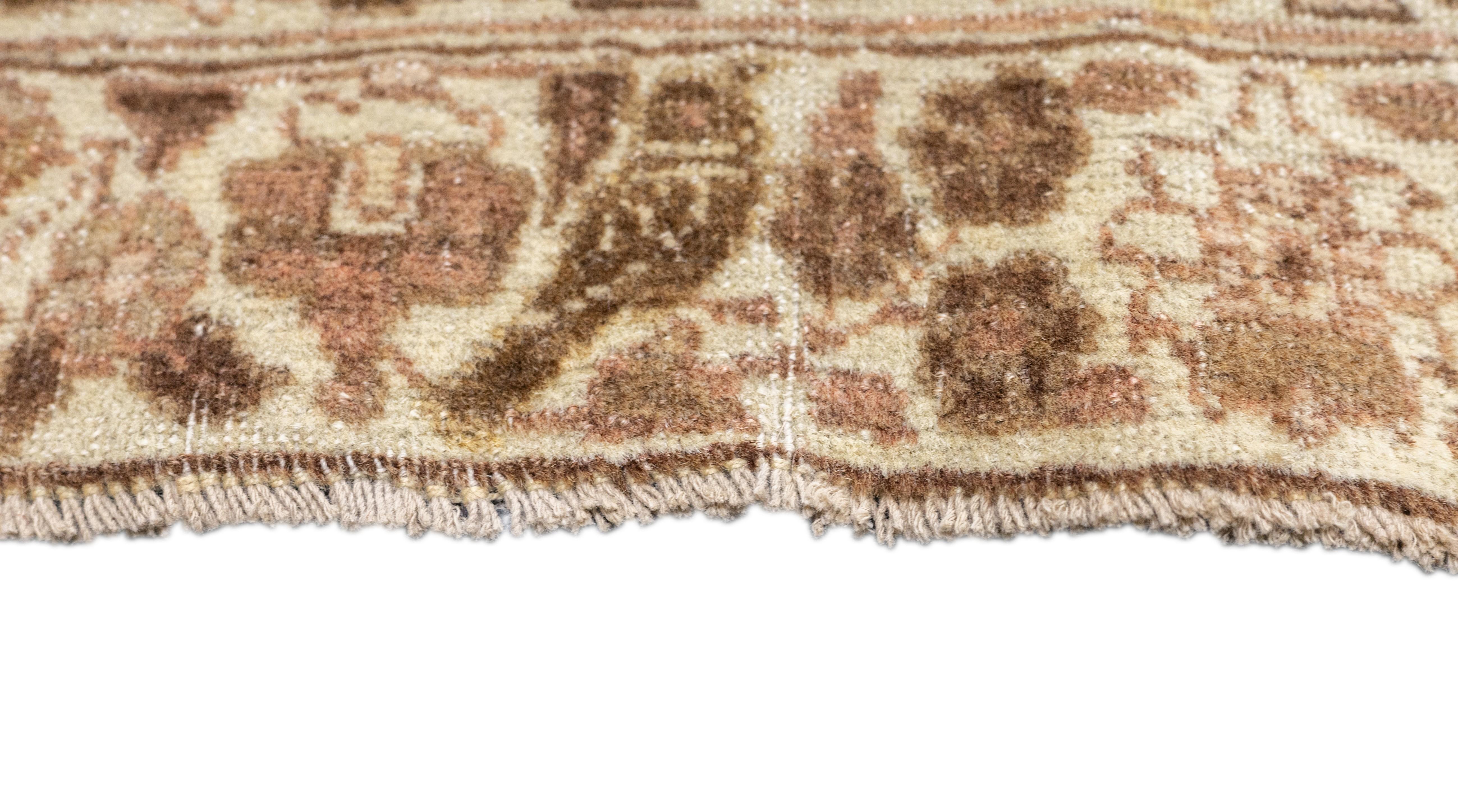Annodato a mano Tappeto antico Haji Jalili Tabriz 9'4'' x 12'5'' in vendita