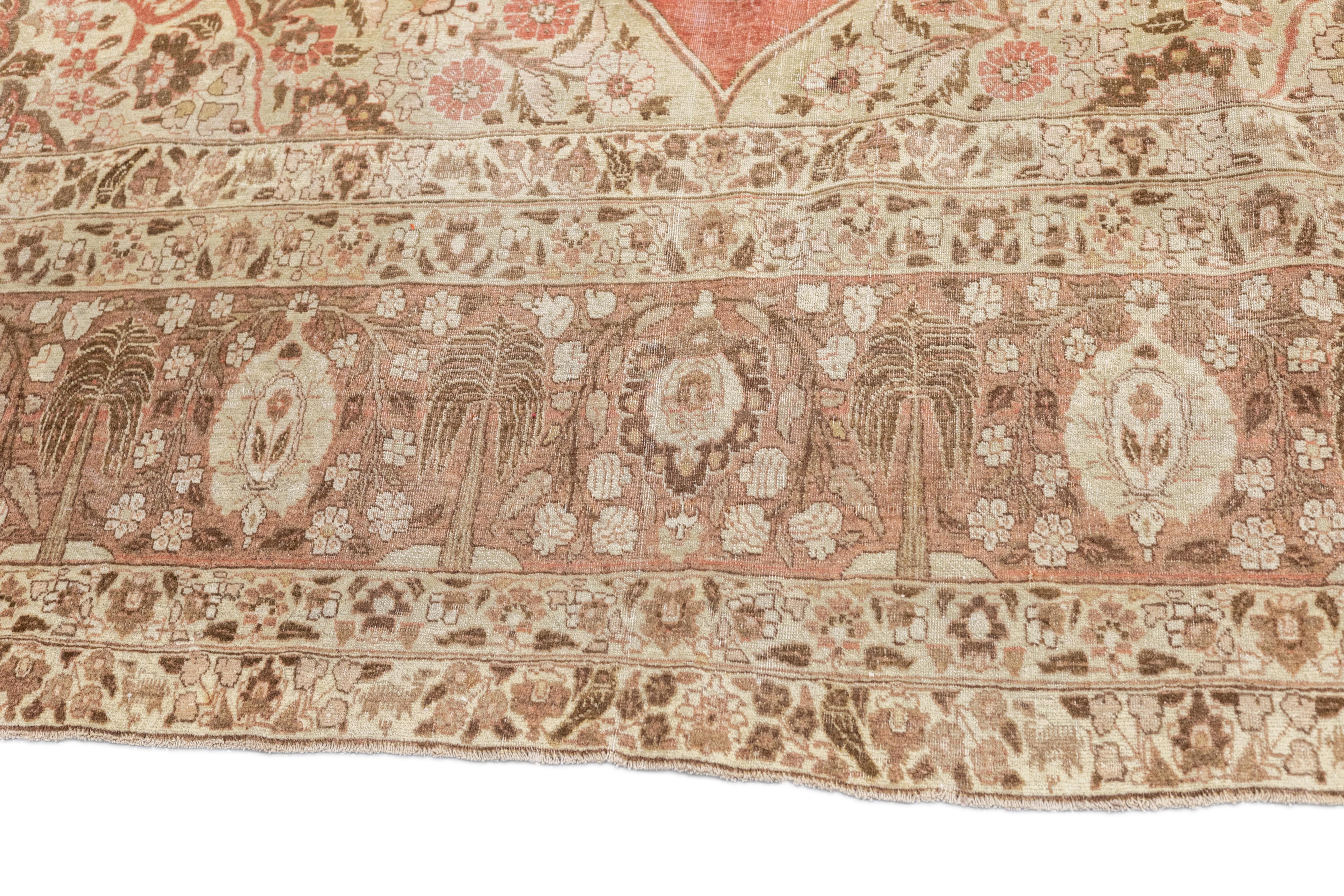 Tappeto antico Haji Jalili Tabriz 9'4'' x 12'5'' in vendita 1