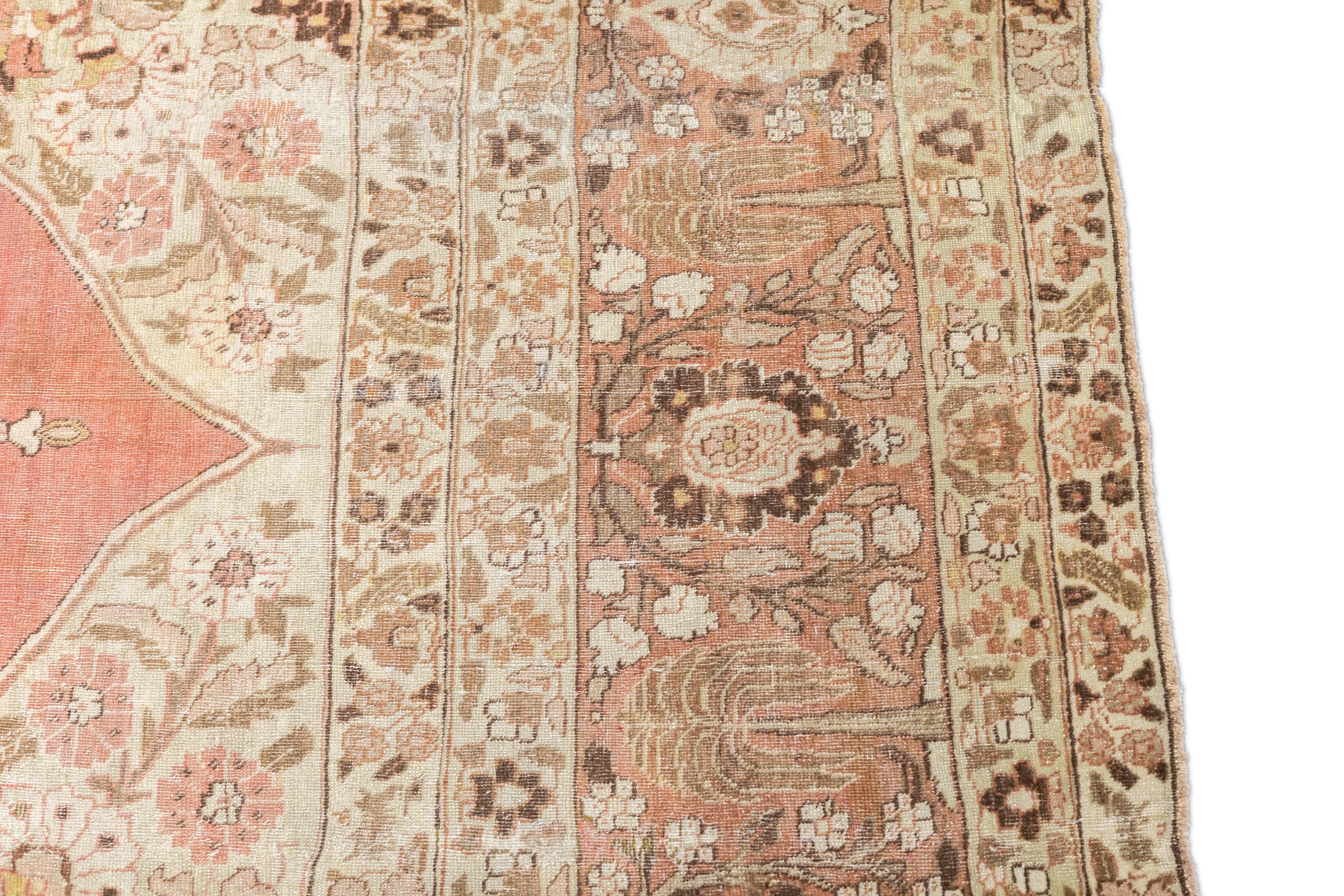 Lana Tappeto antico Haji Jalili Tabriz 9'4'' x 12'5'' in vendita
