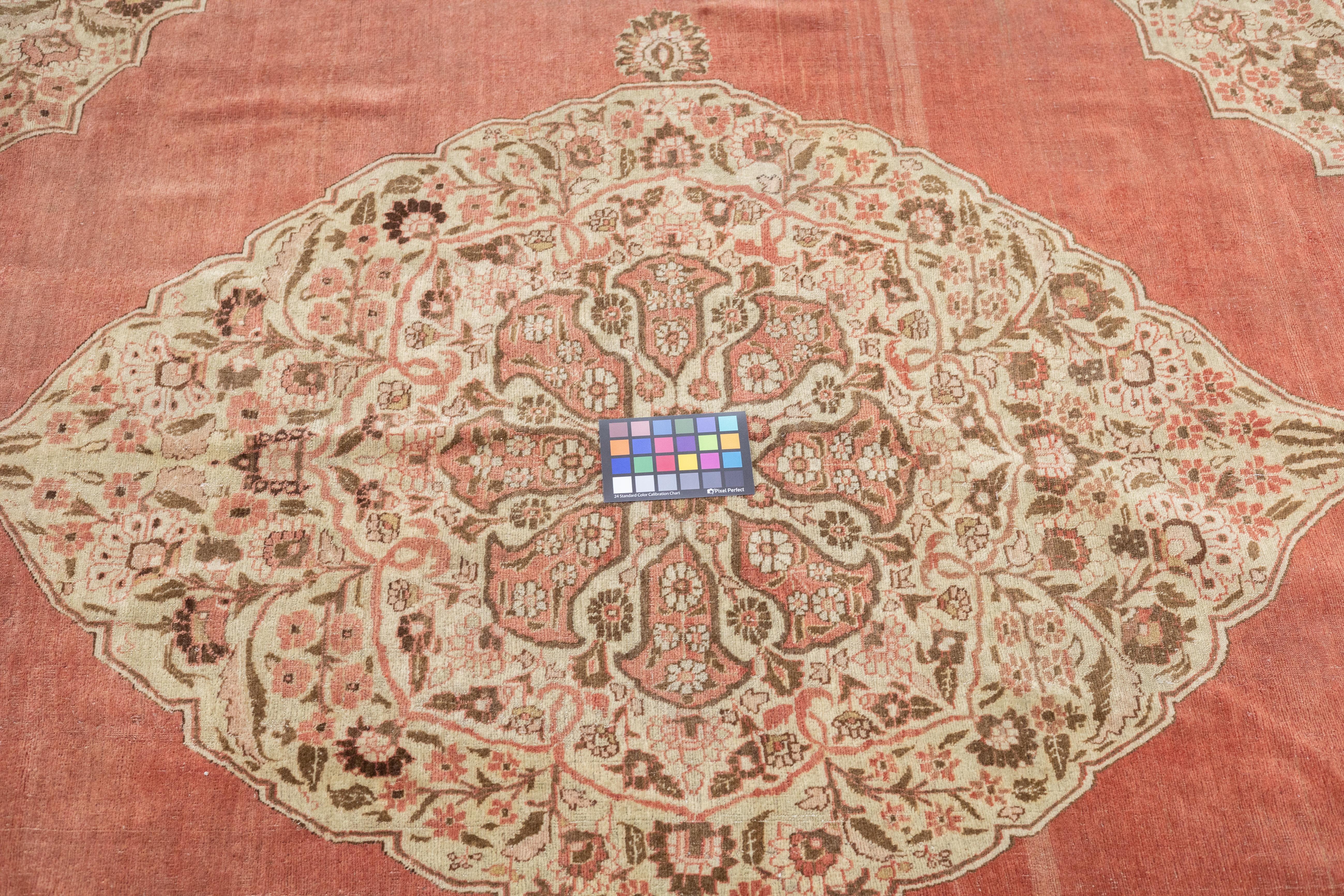 Tappeto antico Haji Jalili Tabriz 9'4'' x 12'5'' in vendita 2