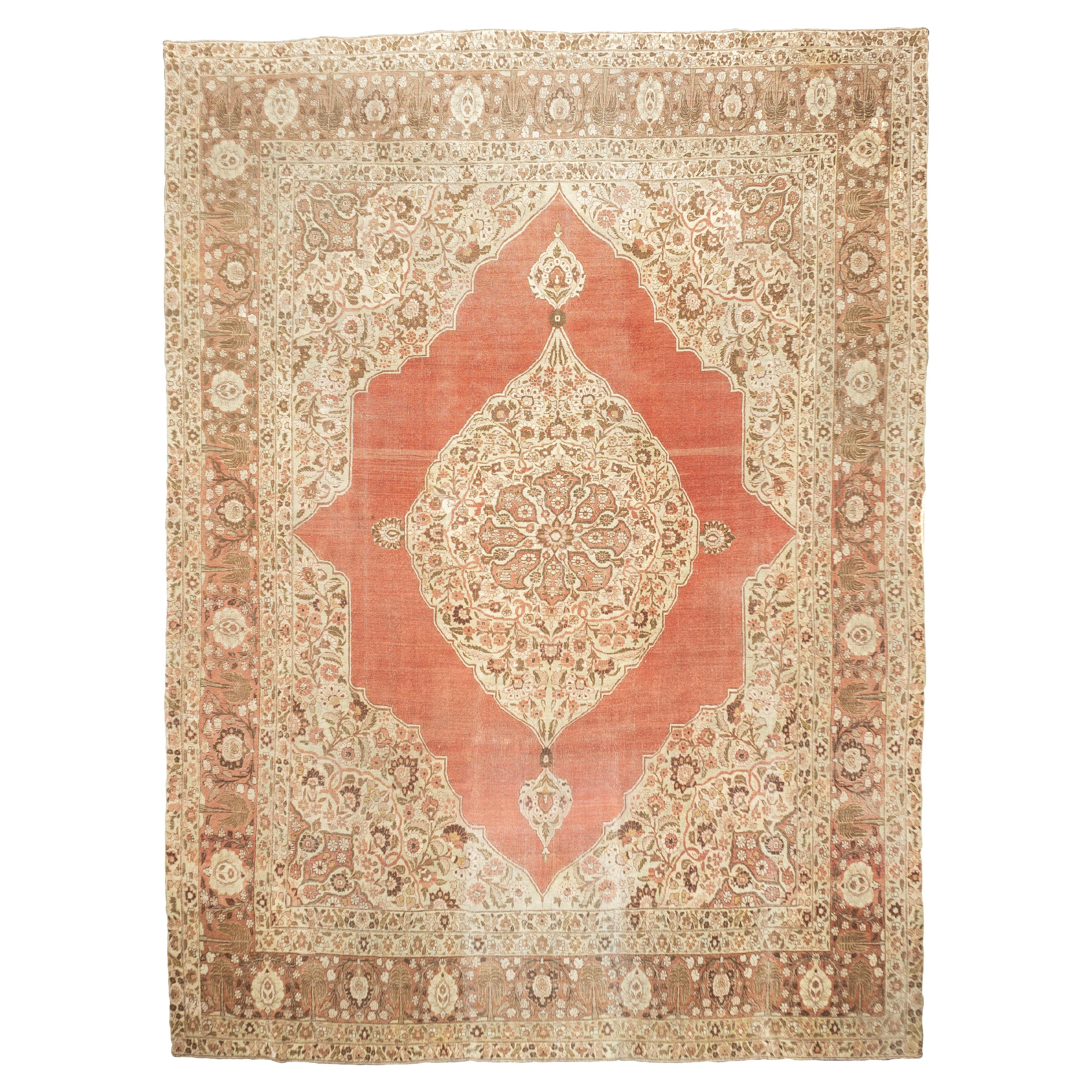 Antique Haji Jalili Tabriz Rug 9'4'' x 12'5''