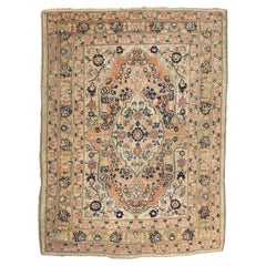 Antique Haji Jalili Tabriz Rug Mat, c. 1920-30's