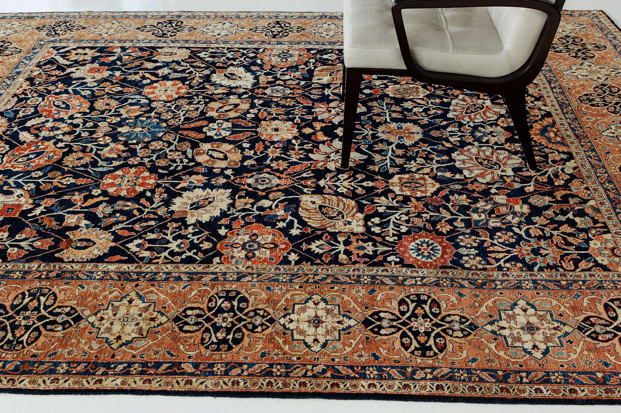 Alfombra antigua Hajijalili Revival Colección Fábula Anudado a mano en venta
