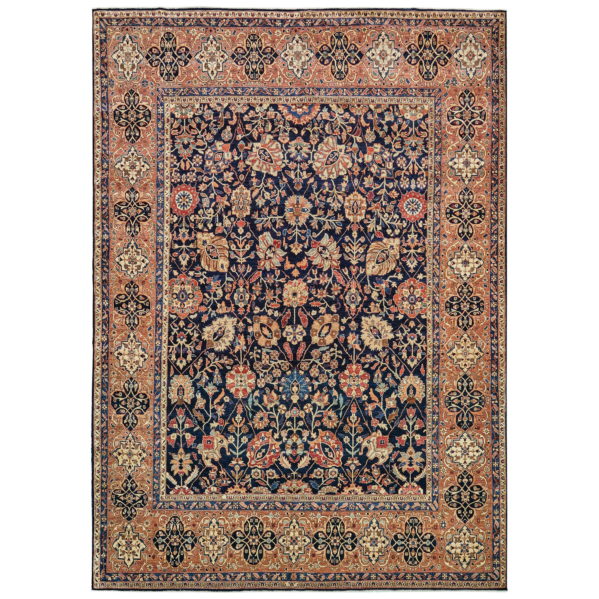 Ancien tapis de la collection Fable de la renaissance Hajijalili en vente
