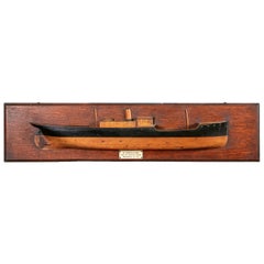 Antique Half Hull Model Ship