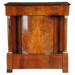 Antique half-round Empire chest of drawers, mahogany, around 1810