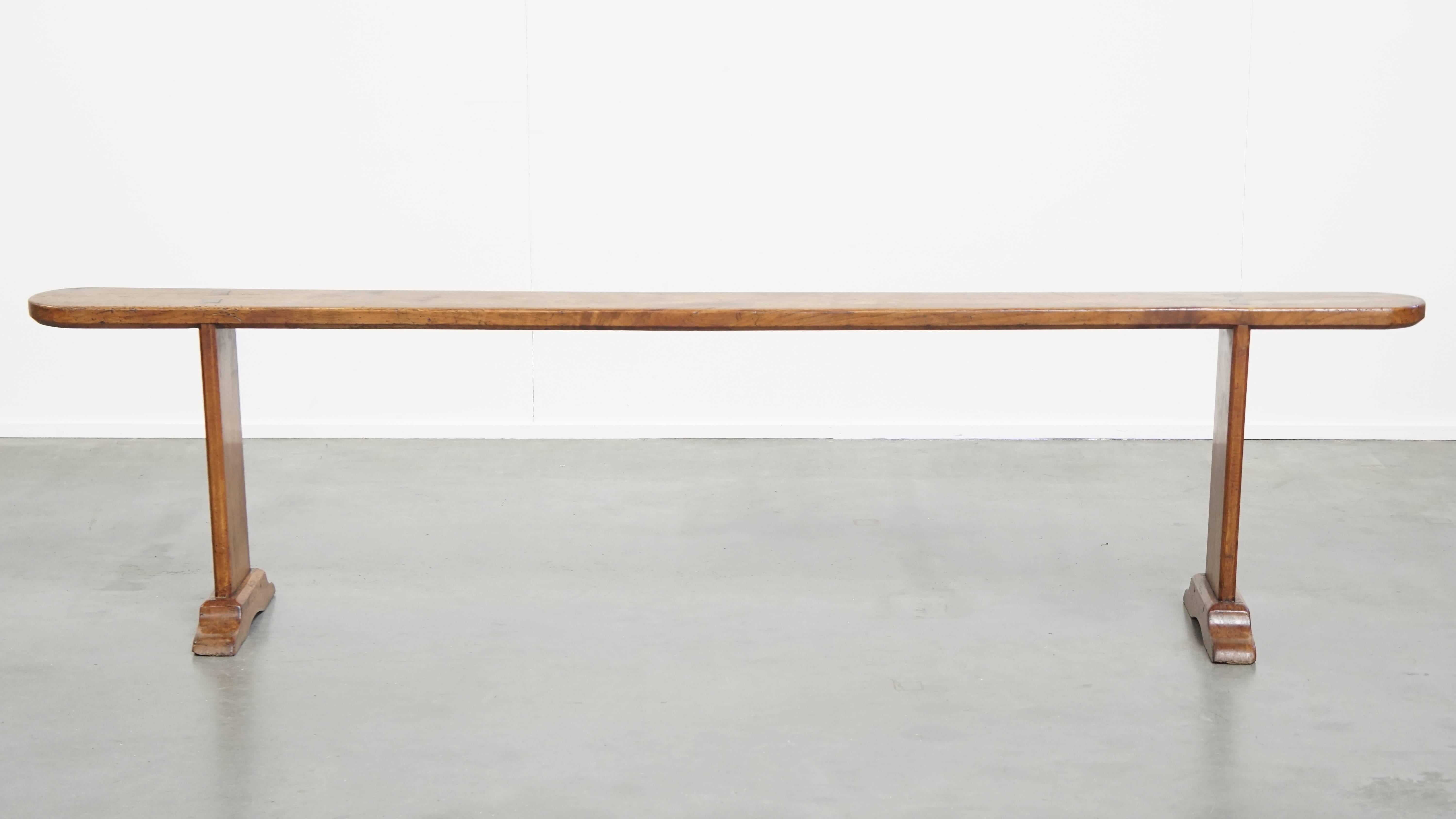 Hand-Crafted Antique Hall Bench / Dining Bench For Sale