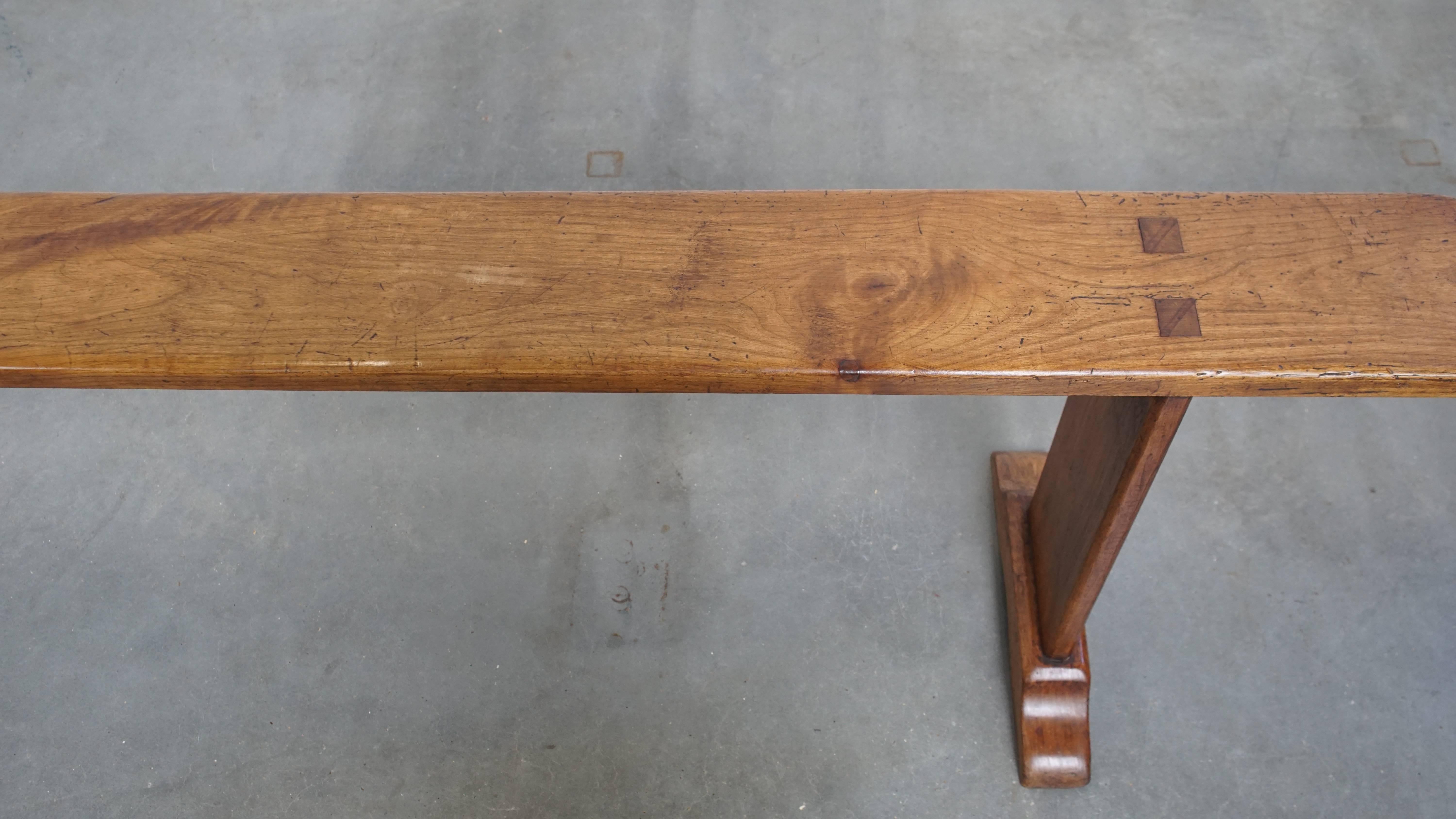 Wood Antique Hall Bench / Dining Bench For Sale