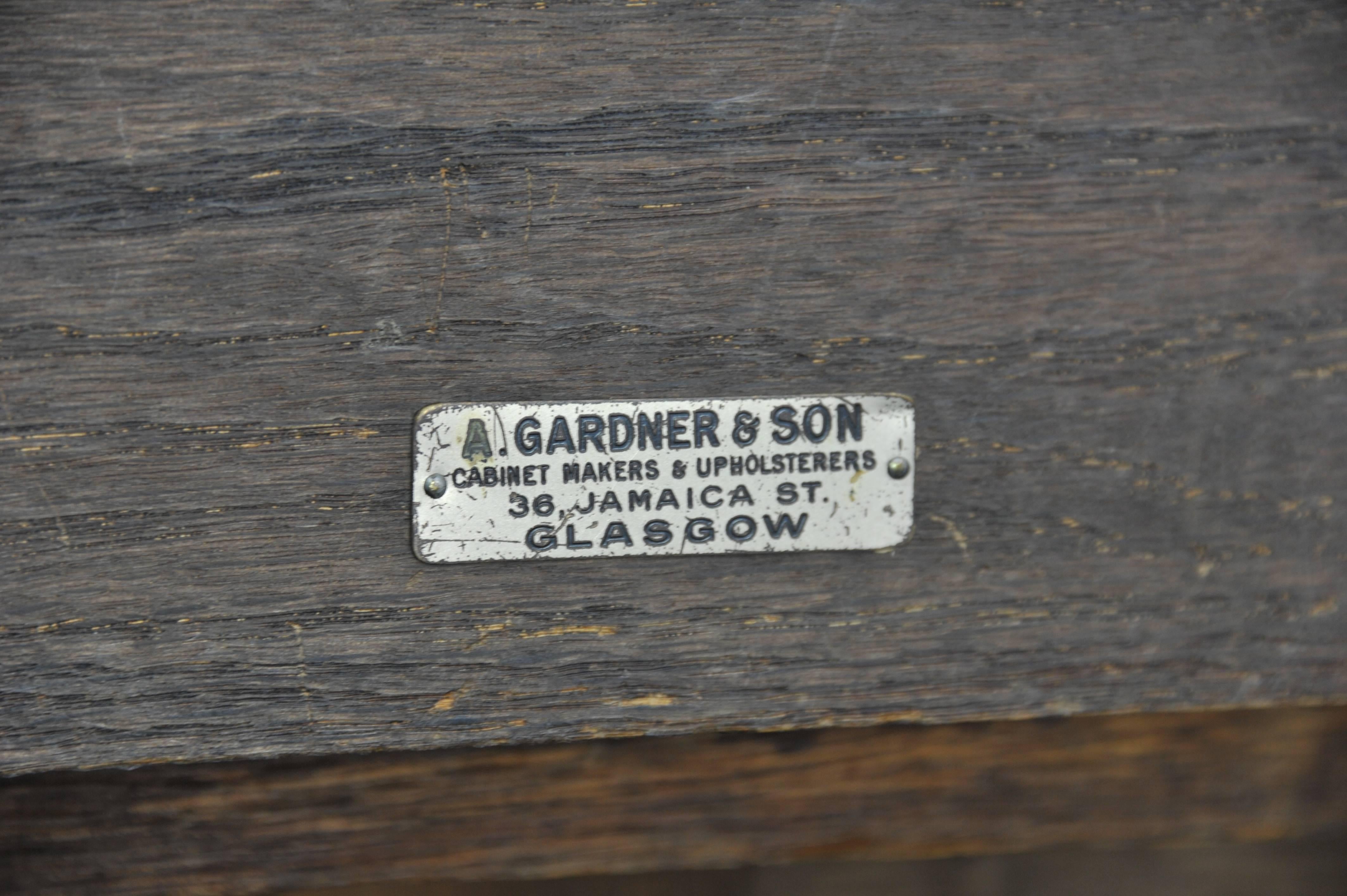 Late 19th Century Antique Hall Bench, Carved Oak Settle, Lift Up Seat, a Gardner of Glasgow