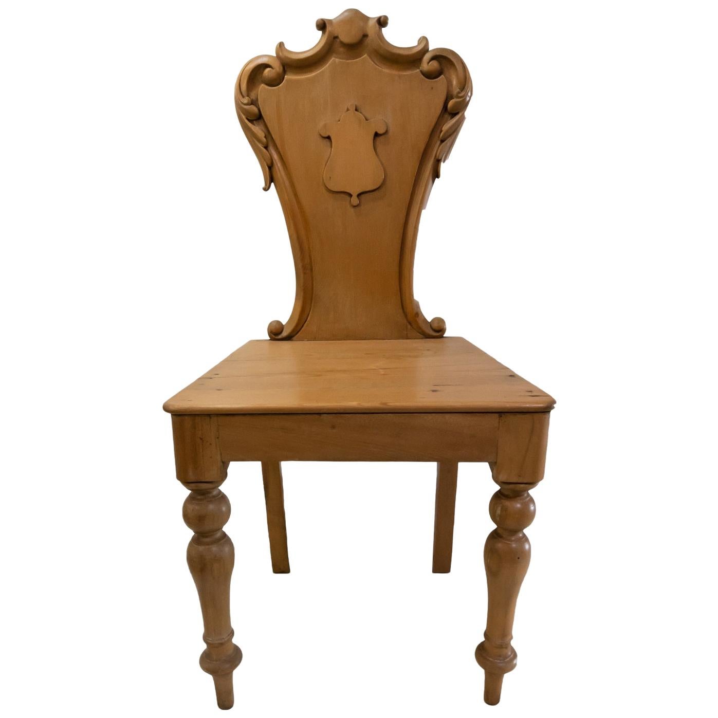 Antique Hall Chair, circa 1840, England For Sale