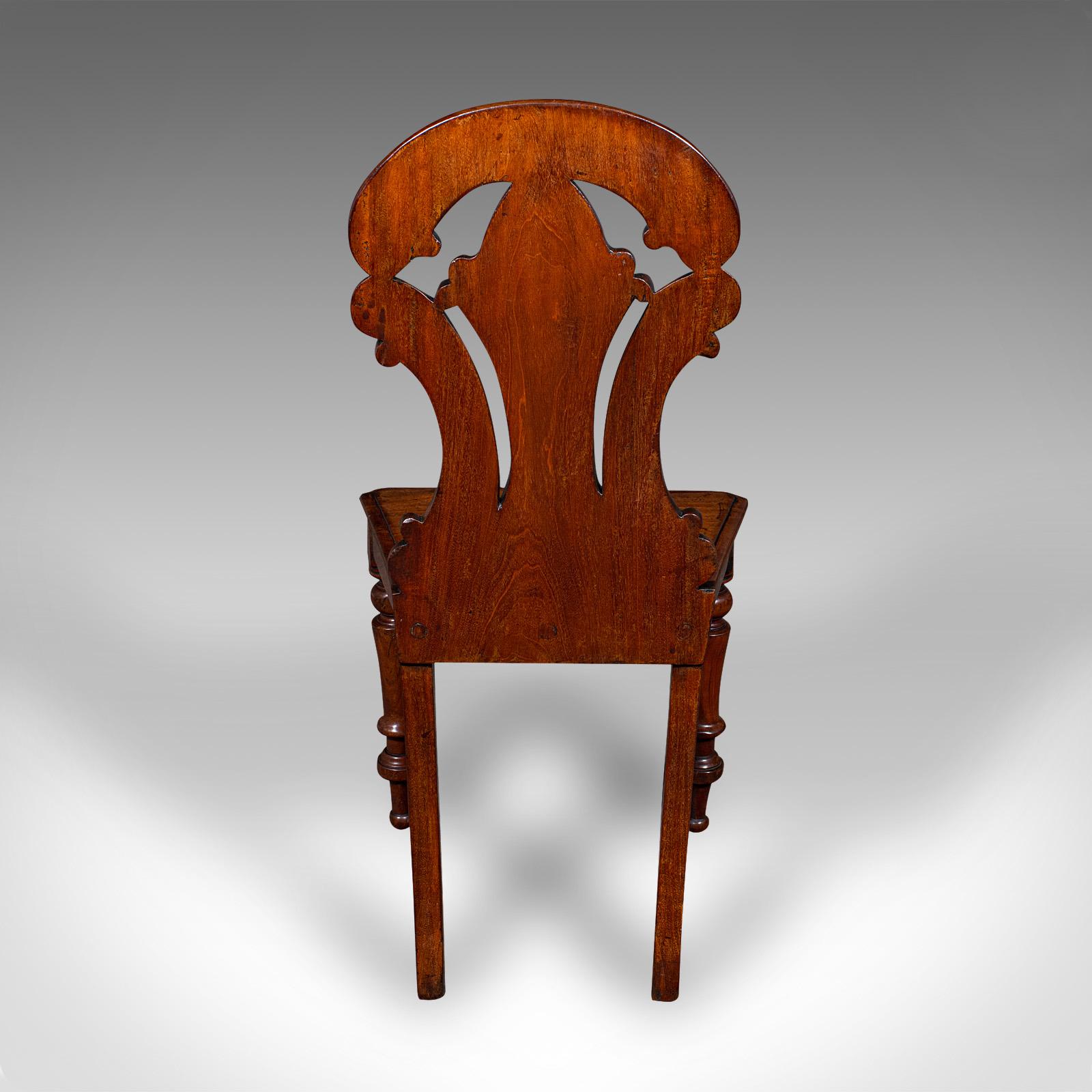Antiker Flurstuhl, schottisch, Nussbaum, Beistellstuhl, Empfangssitz, Regency, 1820 im Zustand „Gut“ im Angebot in Hele, Devon, GB