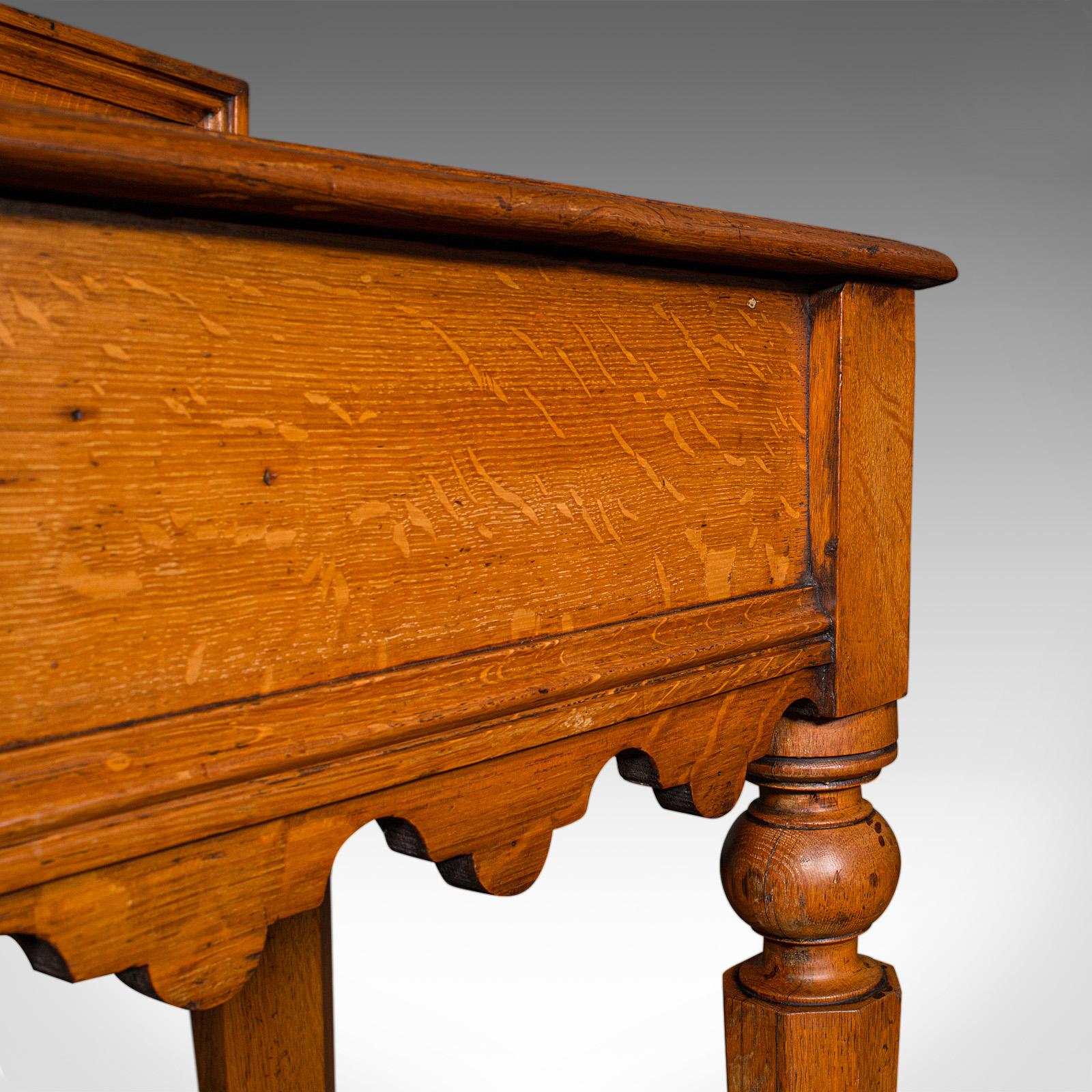 Antique Hall Side Table, Early Victorian, Scottish, Golden Oak, Console, C.1850 For Sale 7