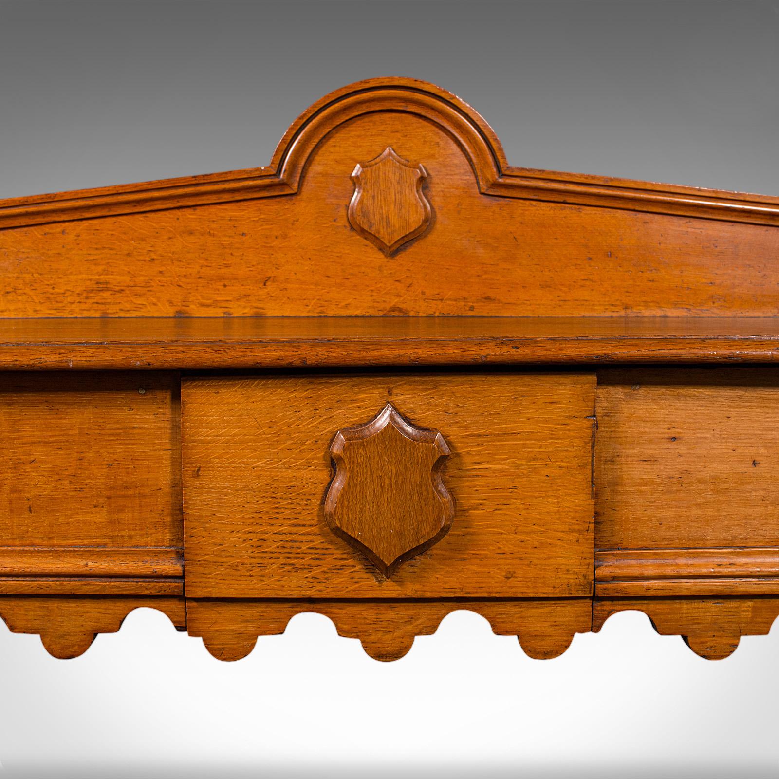 Antique Hall Side Table, Early Victorian, Scottish, Golden Oak, Console, C.1850 For Sale 8