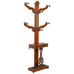Antique Hall Stand, Edwardian, Mahogany, Tree, Hat, Coat, Umbrella, circa 1910