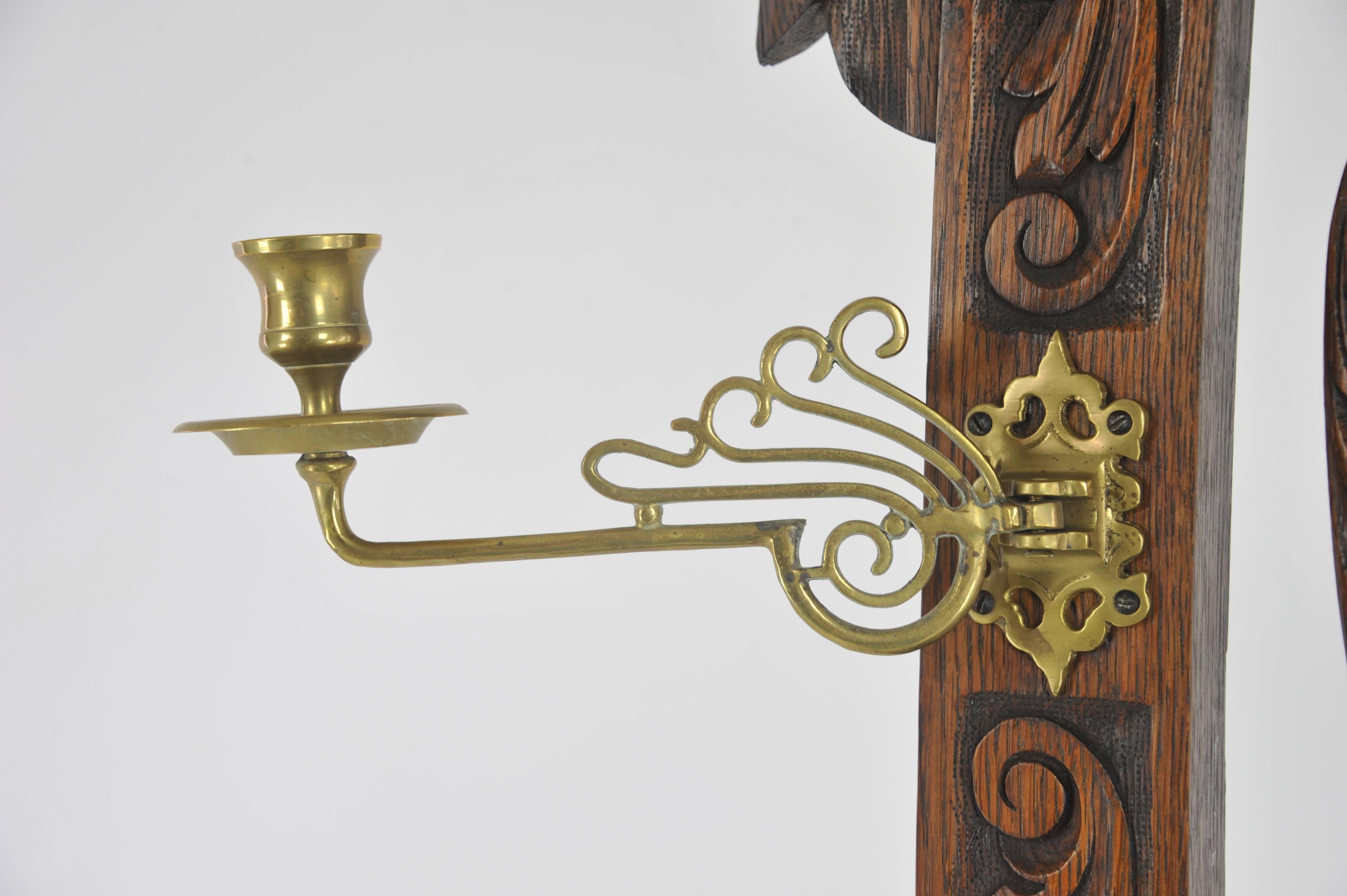 Écossais Antique Hall Stand:: Hall Tree:: Entryway Organizer:: Carved Oak:: Scotland REDUCED !