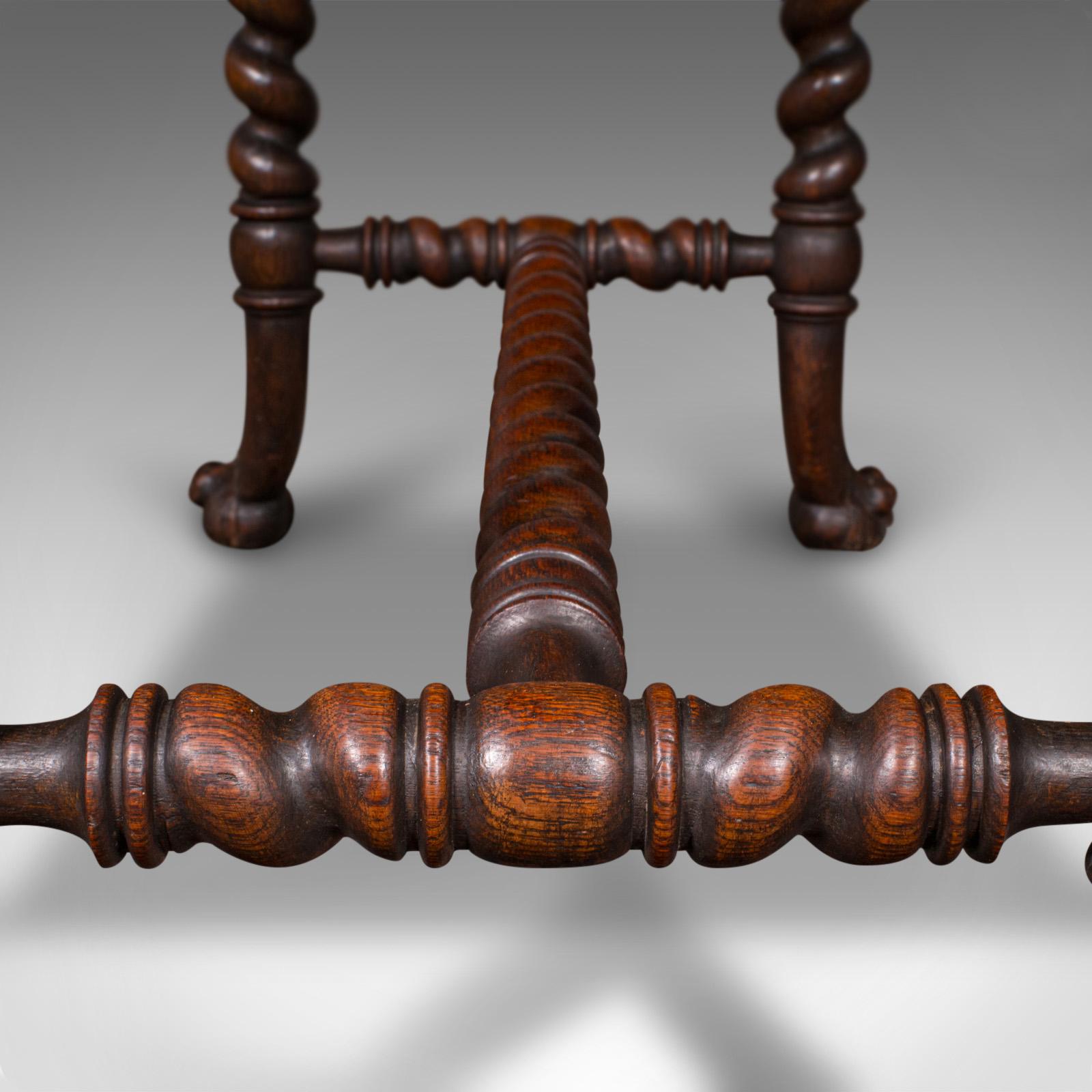Antique Hall Table, Scottish, Oak, Side, Reception, Gothic Revival, Victorian For Sale 6