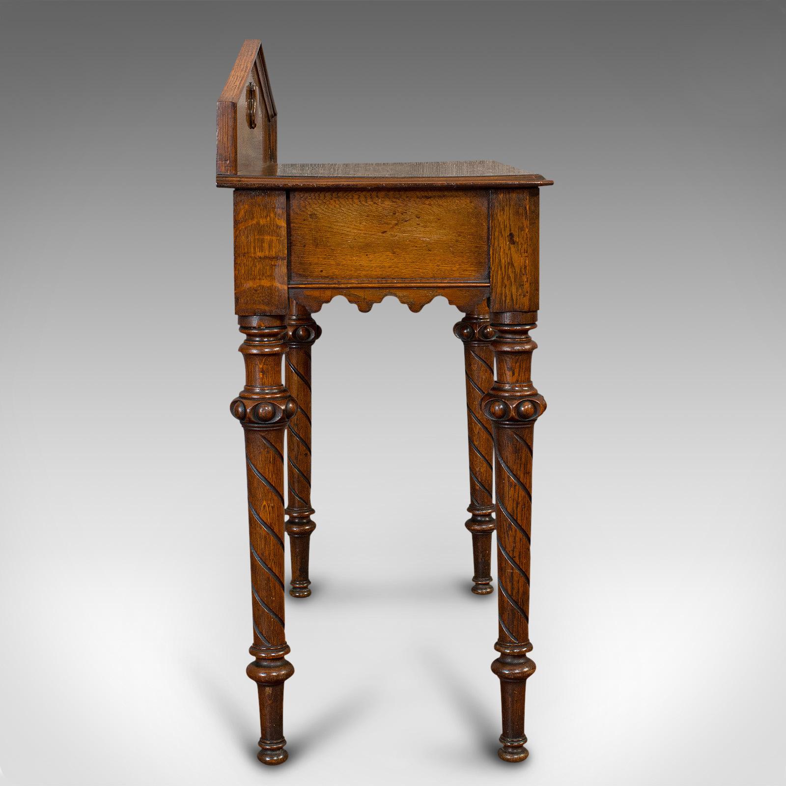 antique oak hall table