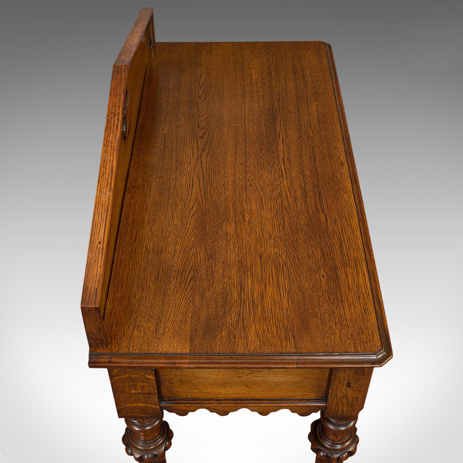 19th Century Antique Hall Table, Scottish, Oak, Victorian Gothic, Side, Dresser, circa 1860