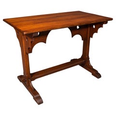 Antique Hall Table, Victorian, Pitch Pine, Kitchen, Ecclesiastical, Circa 1870