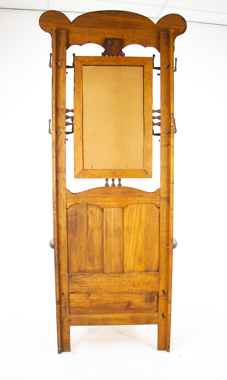 antique hall tree on Antique Hall Tree Vintage Hall Stand Fumed Oak America 1890 At 1stdibs