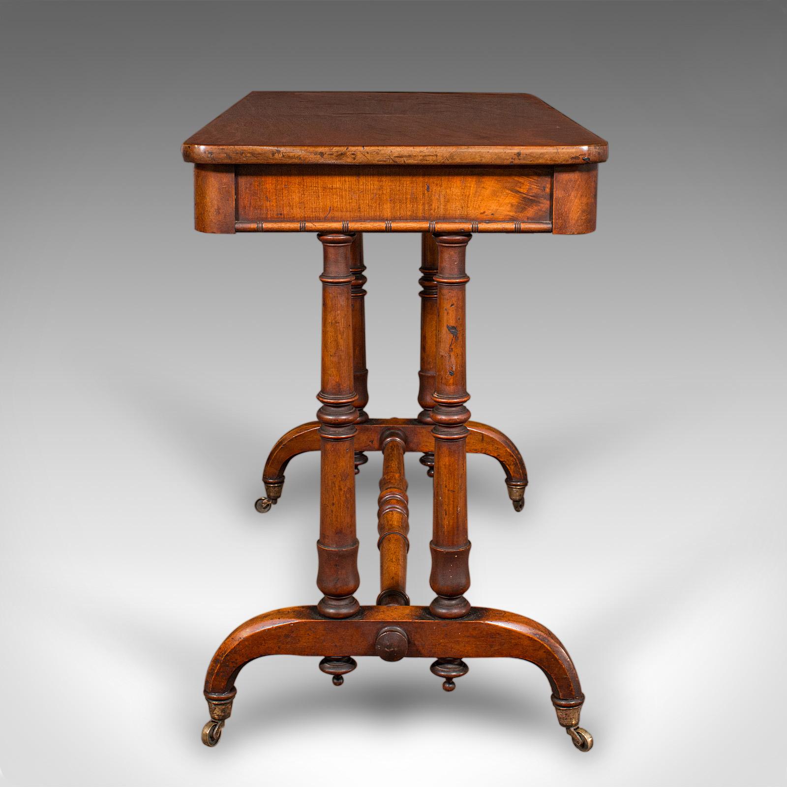 Antiker Flurbeistelltisch, Englisch, Portico, Schreibtisch, Regency, CIRCA 1820 (Britisch) im Angebot